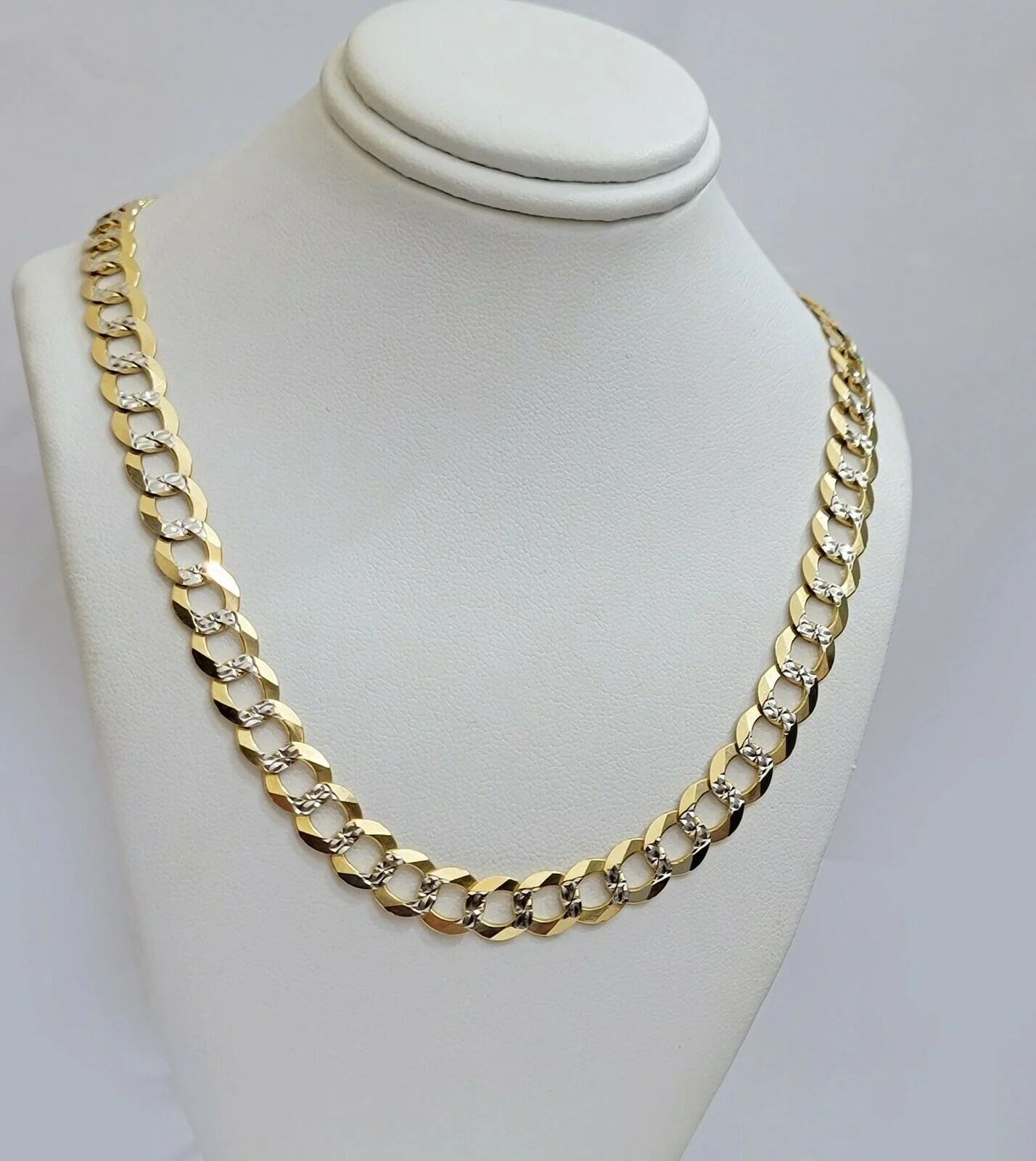 Real 10k Gold Necklace Cuban Curb Link Chain 9mm 20" -28" Diamond Cut Mens SOLID - Image 5