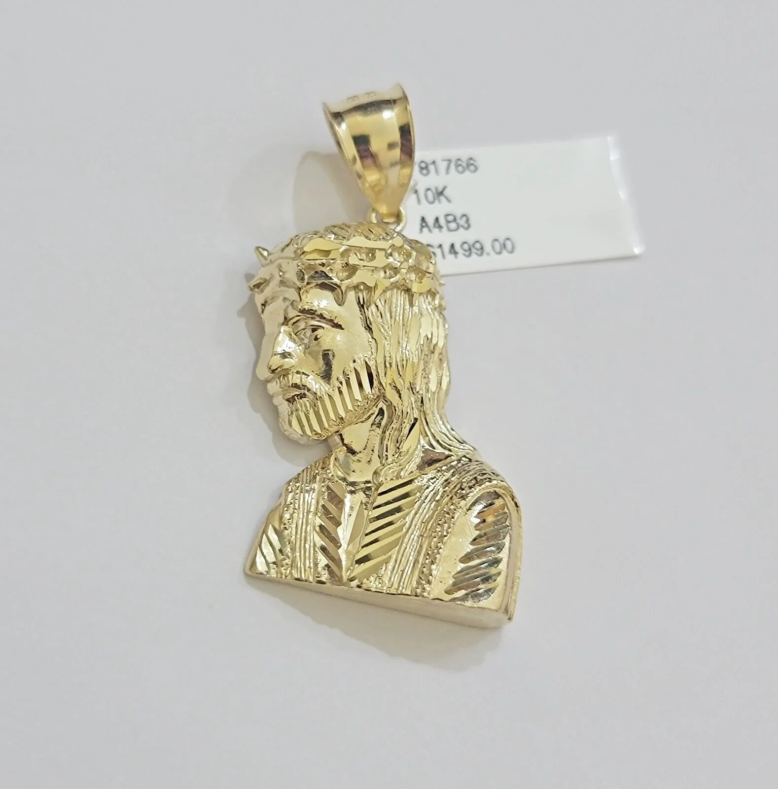 Real 10k Gold  Necklace Jesus Charm Pendant SET & Miami Cuban Link Chain 4mm 26" - Image 7