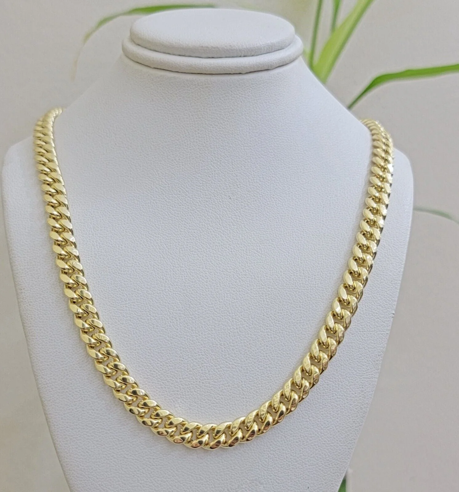 Real 10k Gold Necklace Miami Cuban Link 6mm Chain 20 - 30 Inch Men 10KT Box Lock - Image 3