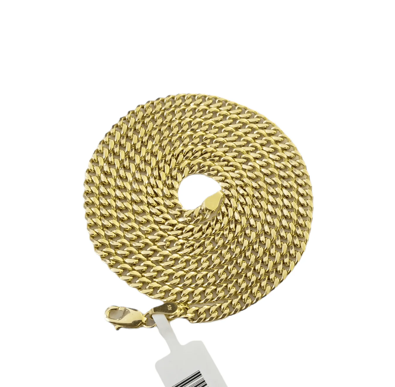 Real 10k Gold Praying Hand Cross Charm Pendent 4mm Cuban Chain 18"- 30" Inch - Image 4