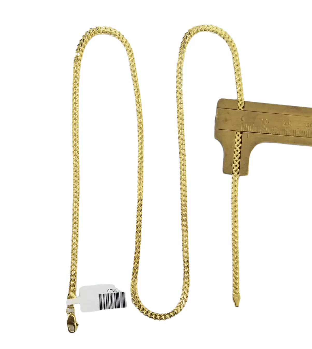 Real 10k Gold Praying Hand Cross Pendent Charm 3mm Franco Chain 18"-28" Inch - Image 5