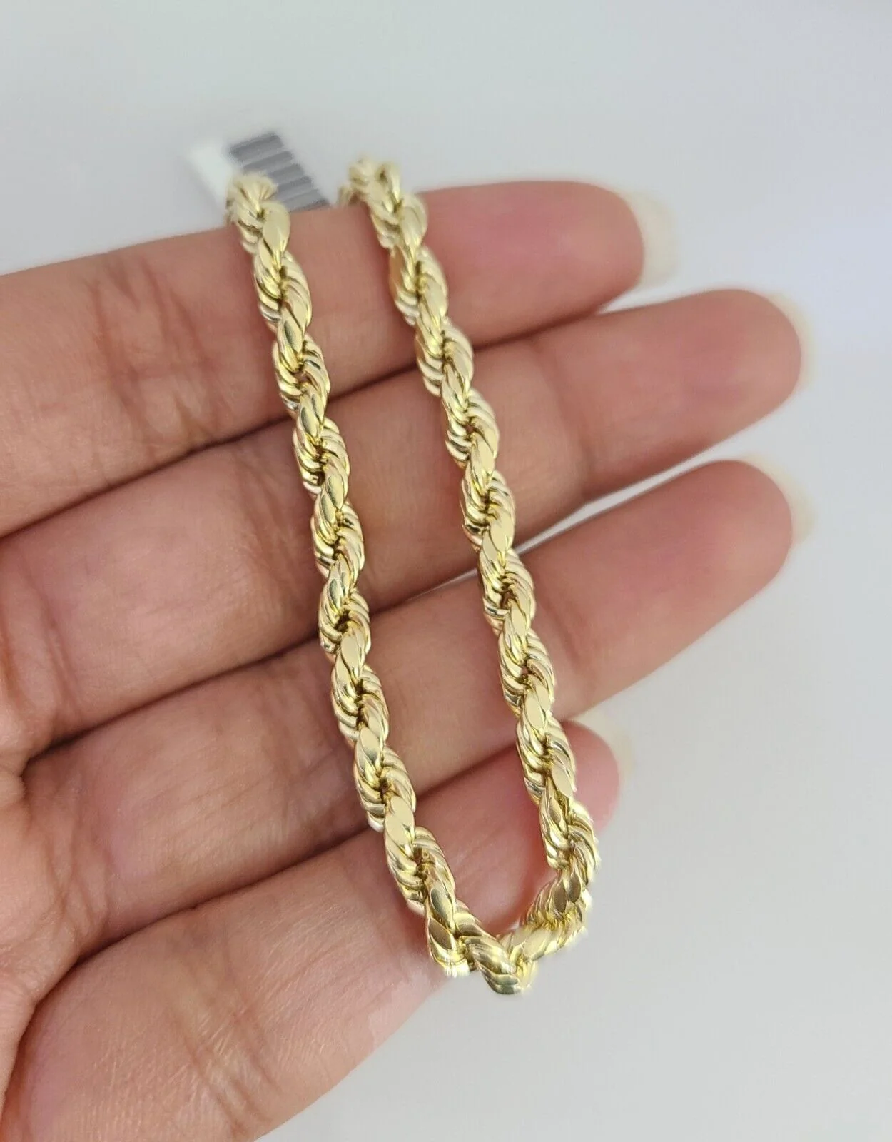 Real 10K Gold Rope Bracelet Yellow 8" Inch 4mm 10kt Men Women - Image 6