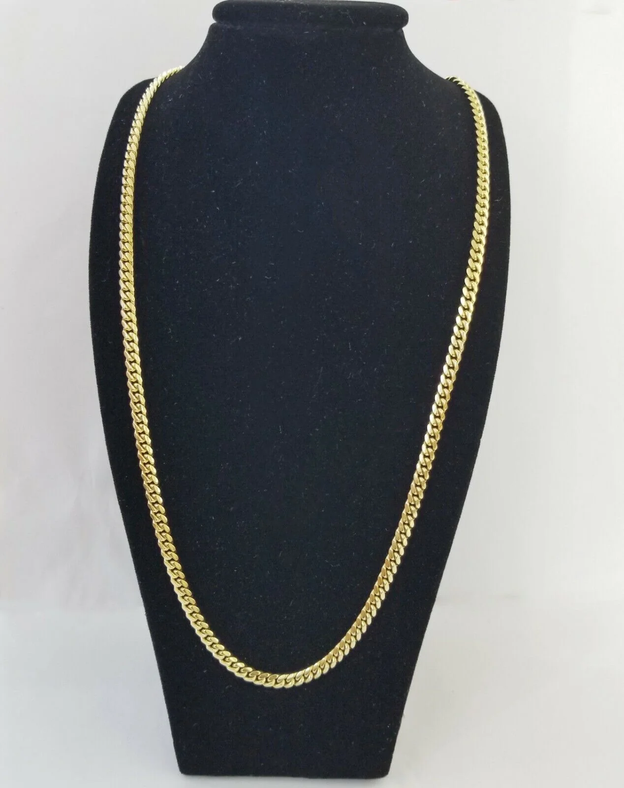 Real 10k Gold Rope Chain 26"Inch 10mm and nugget Cross Pendent  10kt yellow gold - Image 8