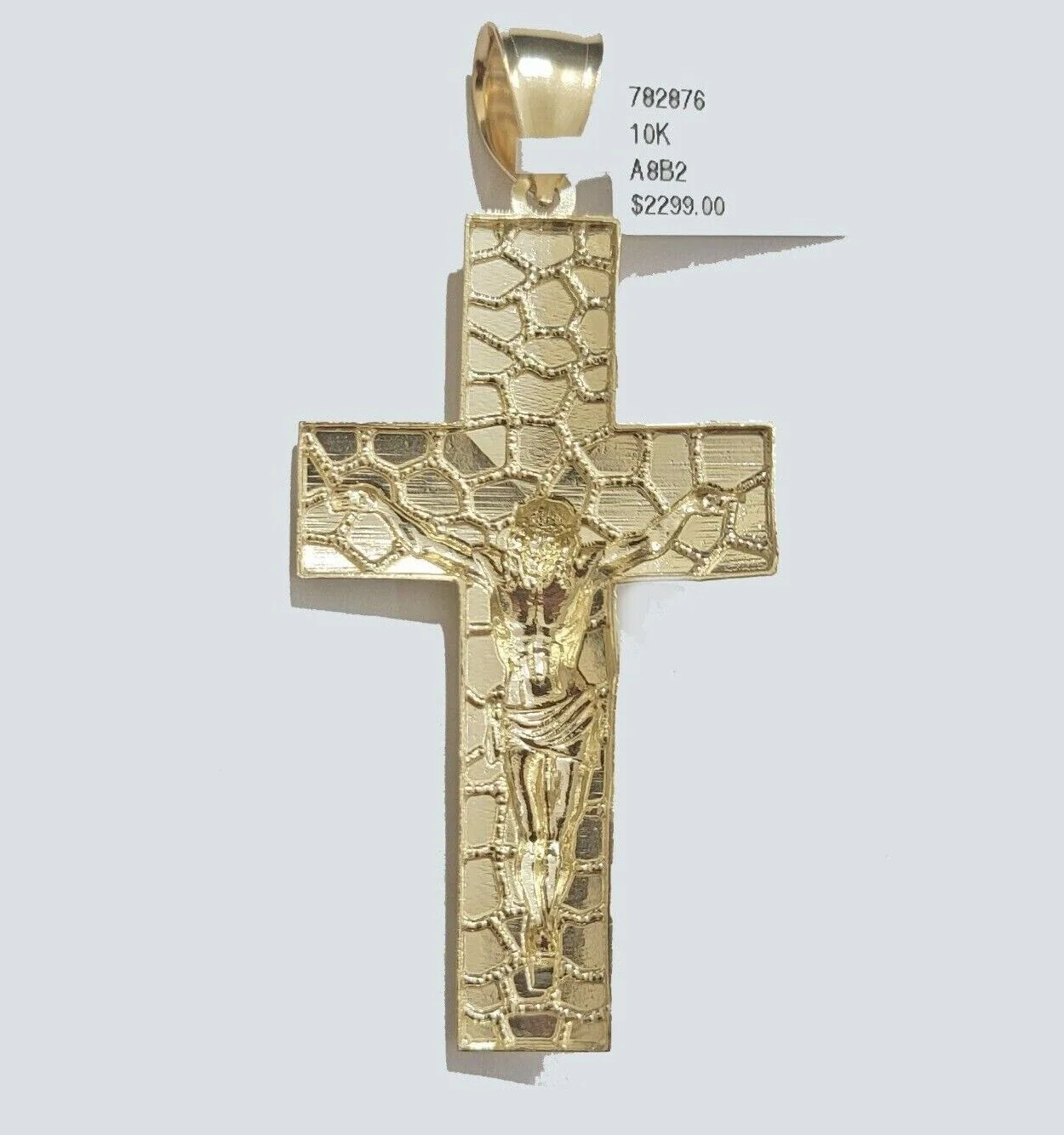 Real 10k Gold Rope Chain Necklace Jesus Cross Charm Pendant Set 20-28" inch 5mm - Image 7