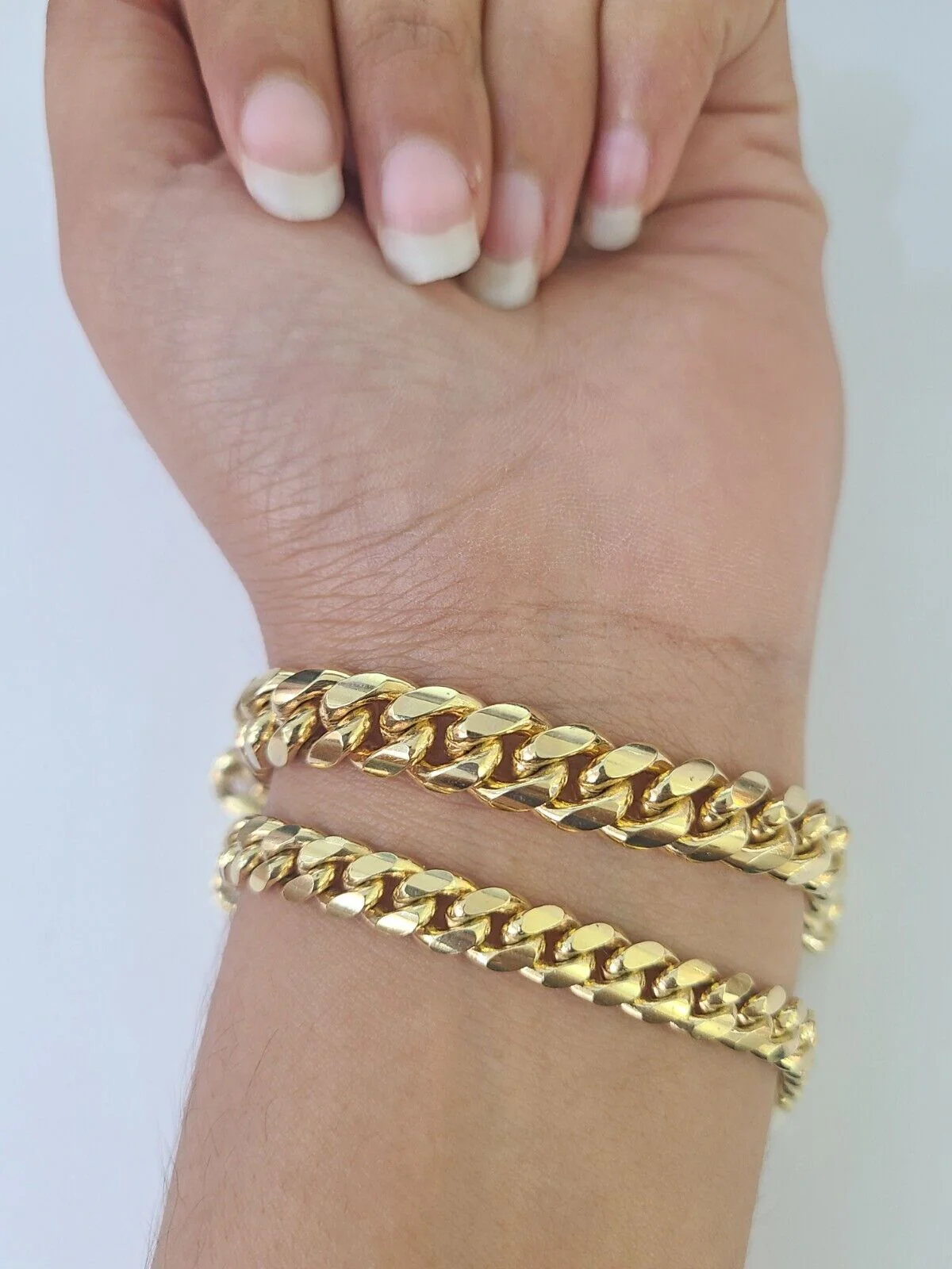 Real 10k Miami Cuban Bracelet Yellow Gold 6mm 9mm Men Women 7" 7.5" 8" 8.5" 9" - Image 2