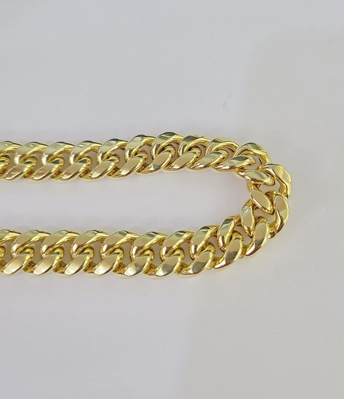 Real 10k Miami Cuban Link Bracelet Gold 10mm 8" Box Lock 10kt Yellow Gold - Image 5