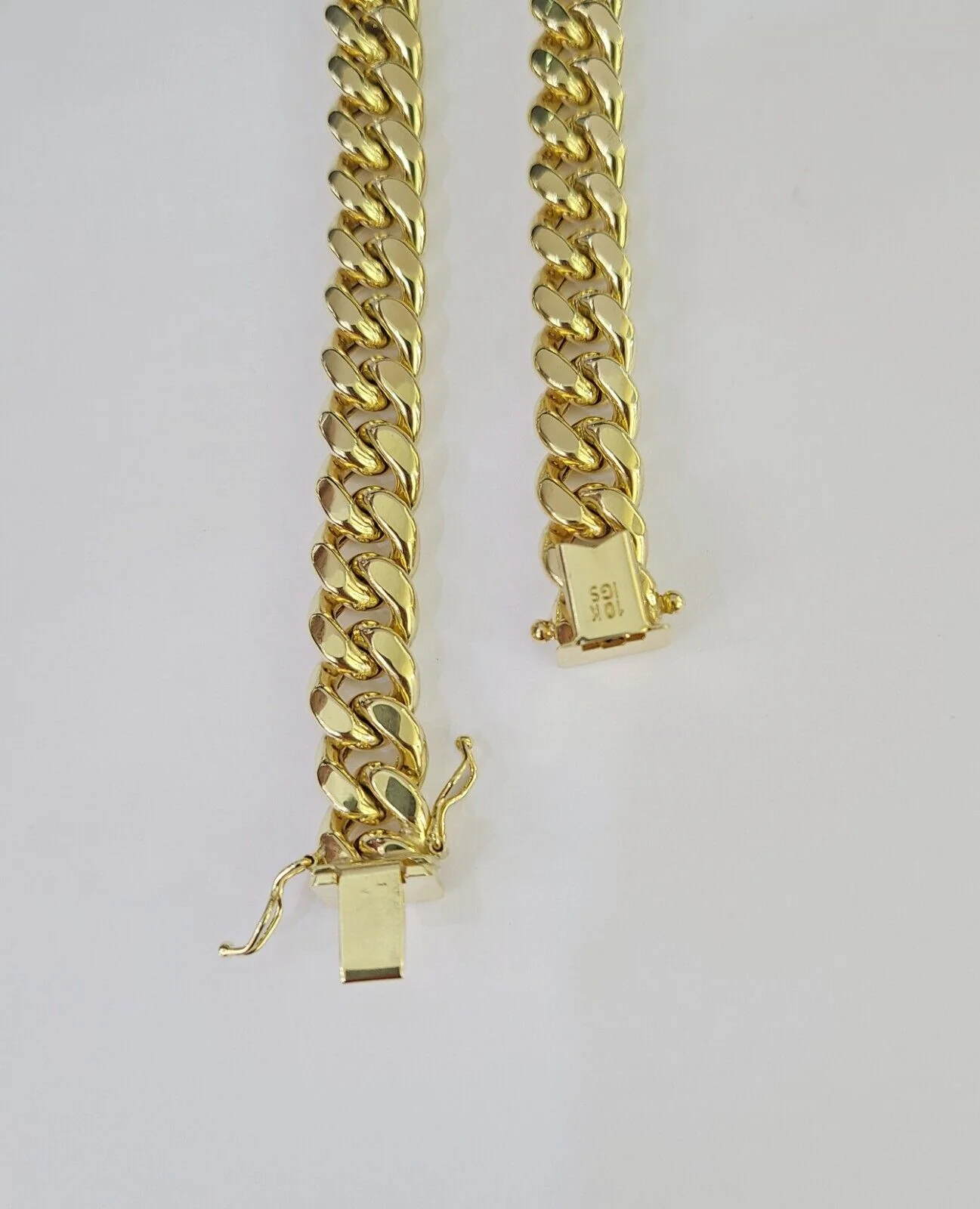 Real 10k Miami Cuban Link Bracelet Gold 10mm 8" Box Lock 10kt Yellow Gold - Image 7