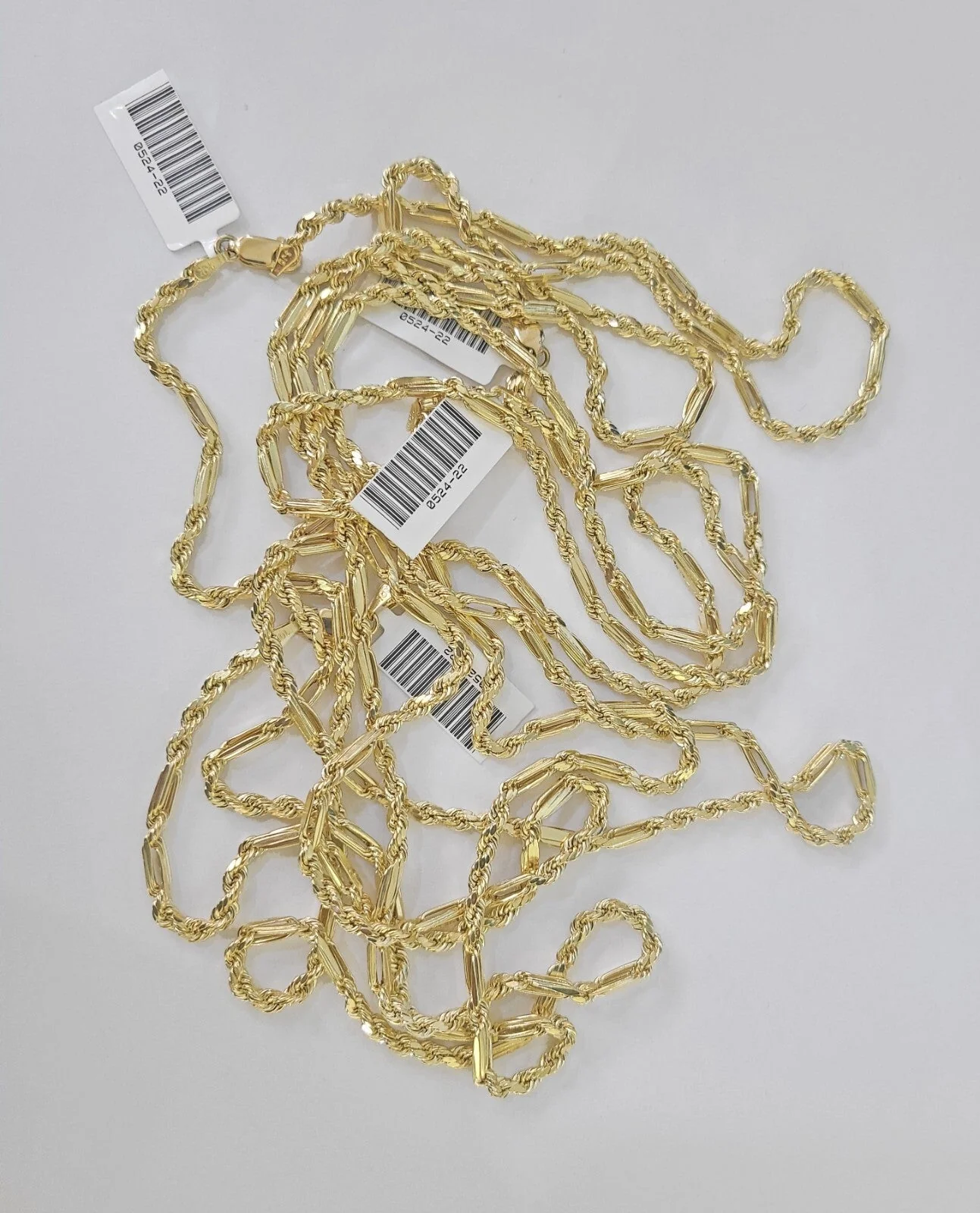 Real 10k Milano Rope Chain Necklace Yellow Gold 3mm 18" 20" 22" 24" Genuine - Image 5