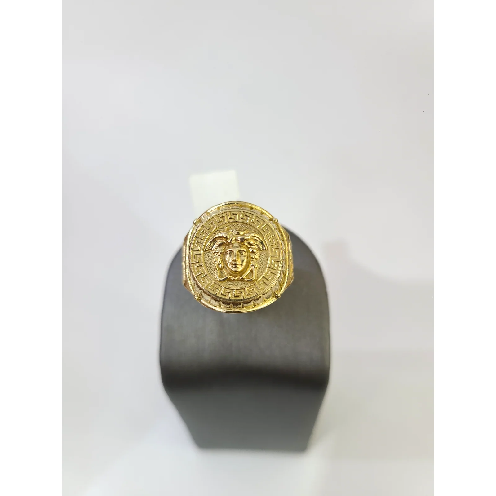 Real 10k Nugget Cross Ring Yellow Gold Men 10Kt Genuine Ring Sizes 6,7,8,9,10,11 & 12 - Image 3