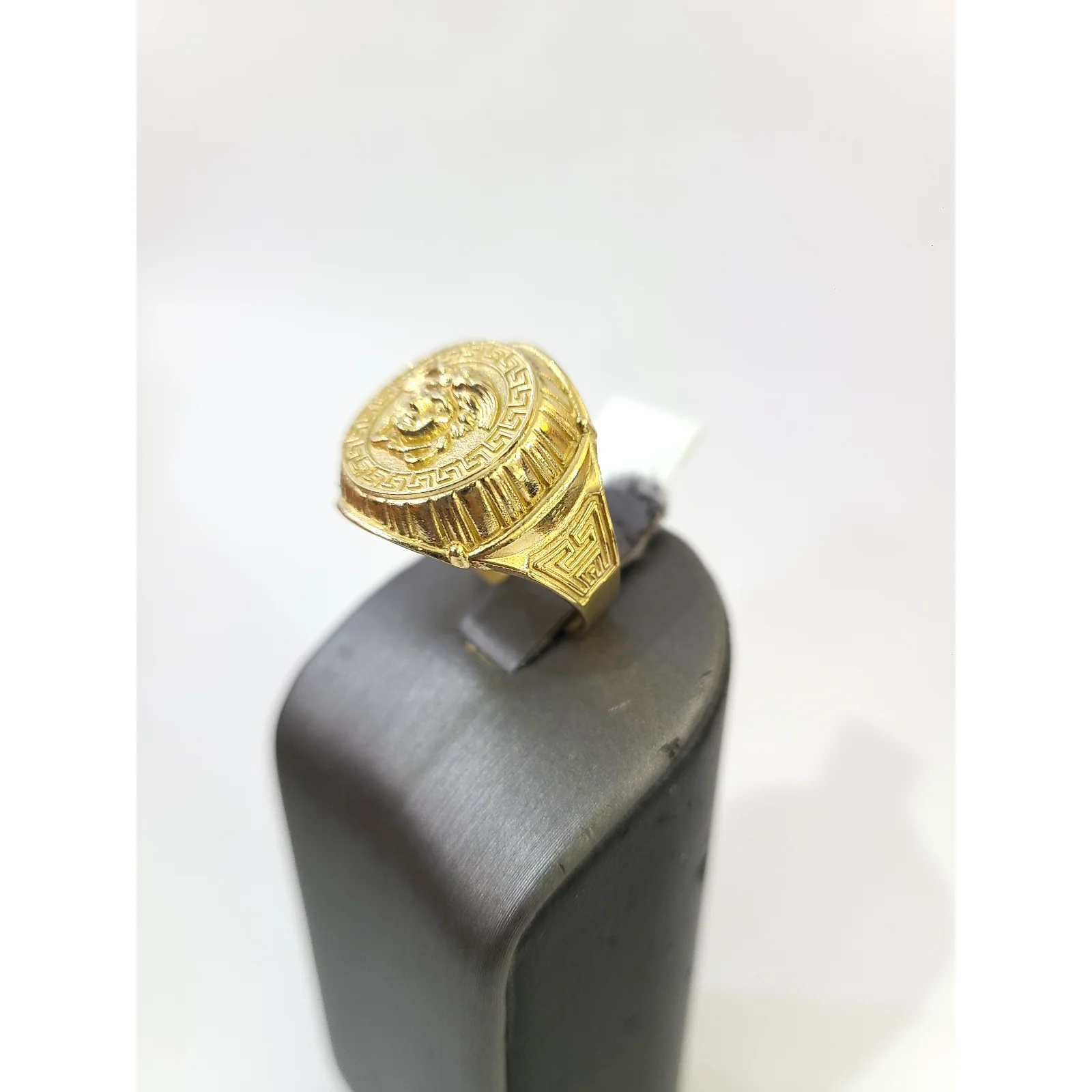Real 10k Nugget Cross Ring Yellow Gold Men 10Kt Genuine Ring Sizes 6,7,8,9,10,11 & 12 - Image 4