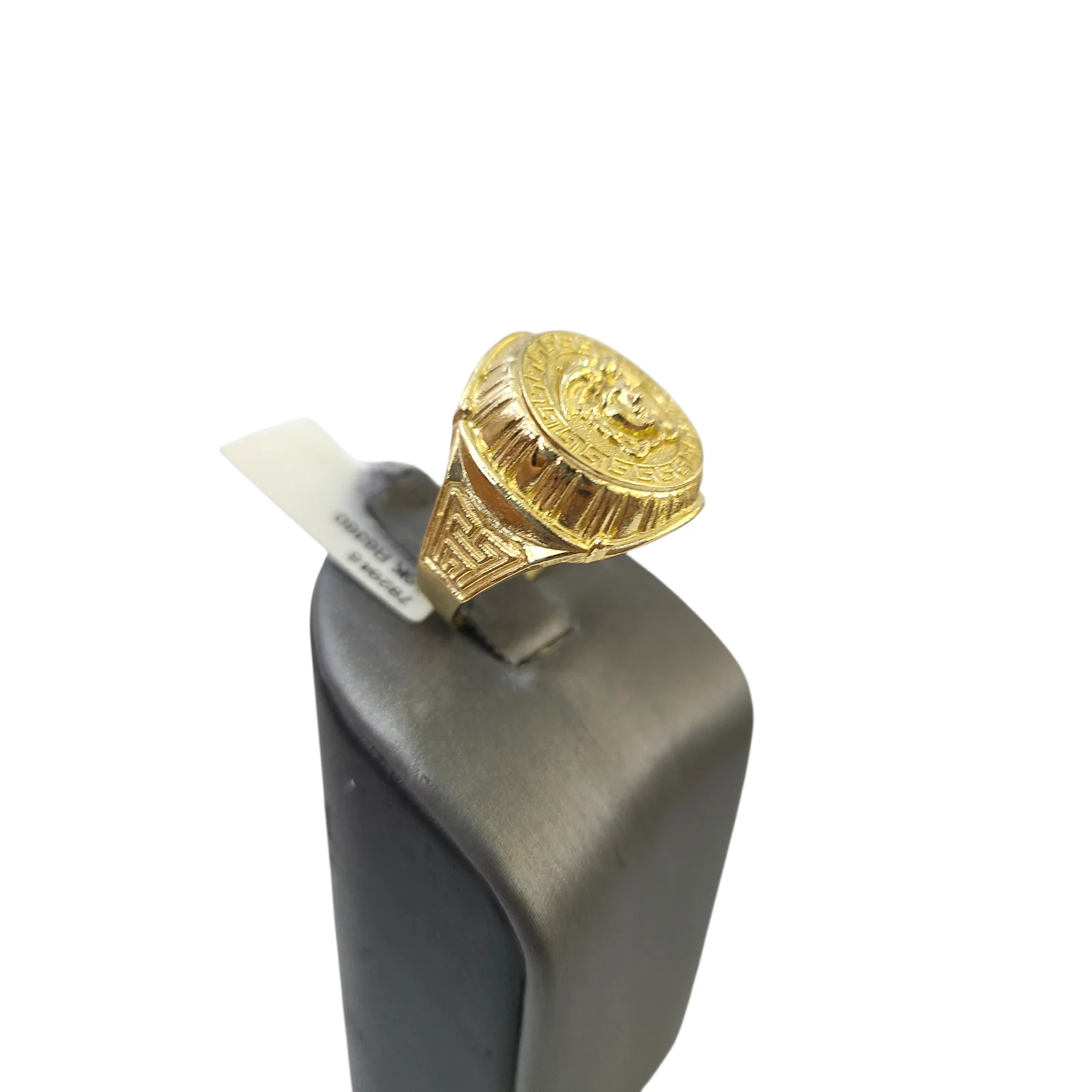 Real 10k Nugget Cross Ring Yellow Gold Men 10Kt Genuine Ring Sizes 6,7,8,9,10,11 & 12 - Image 5