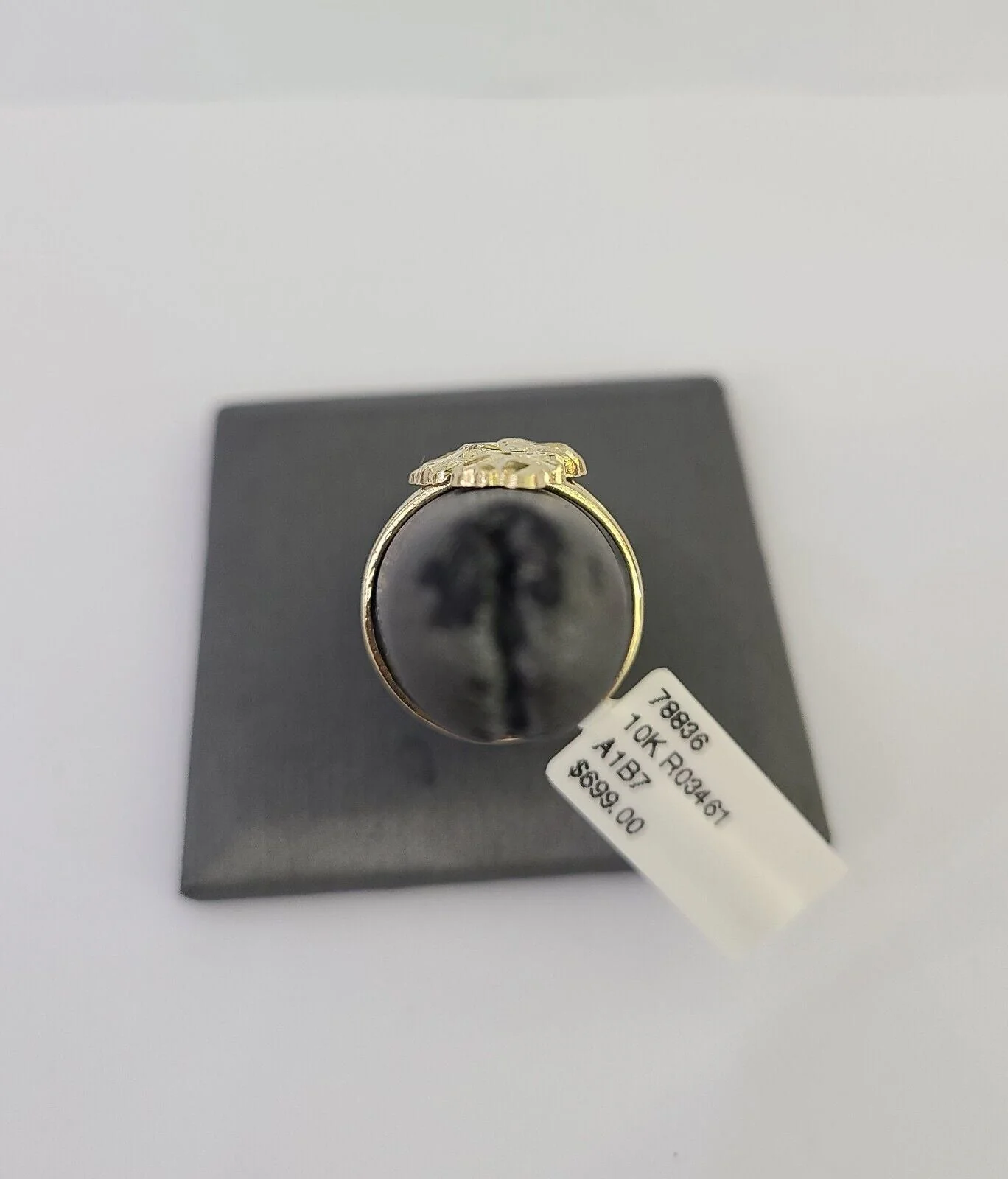Real 10k Nugget Ring Yellow Gold Casual Ring 10kt Genuine All Sizes - Image 2
