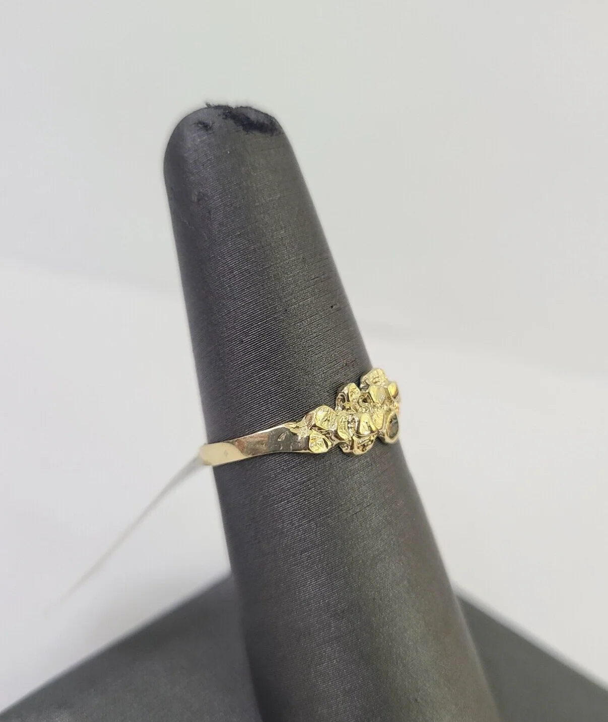 Real 10k Nugget Ring Yellow Gold Casual Ring 10kt Genuine All Sizes - Image 4