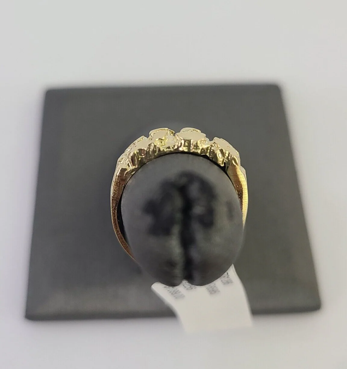 Real 10k Nugget Ring Yellow Gold Casual Ring 10kt Genuine All Sizes - Image 3