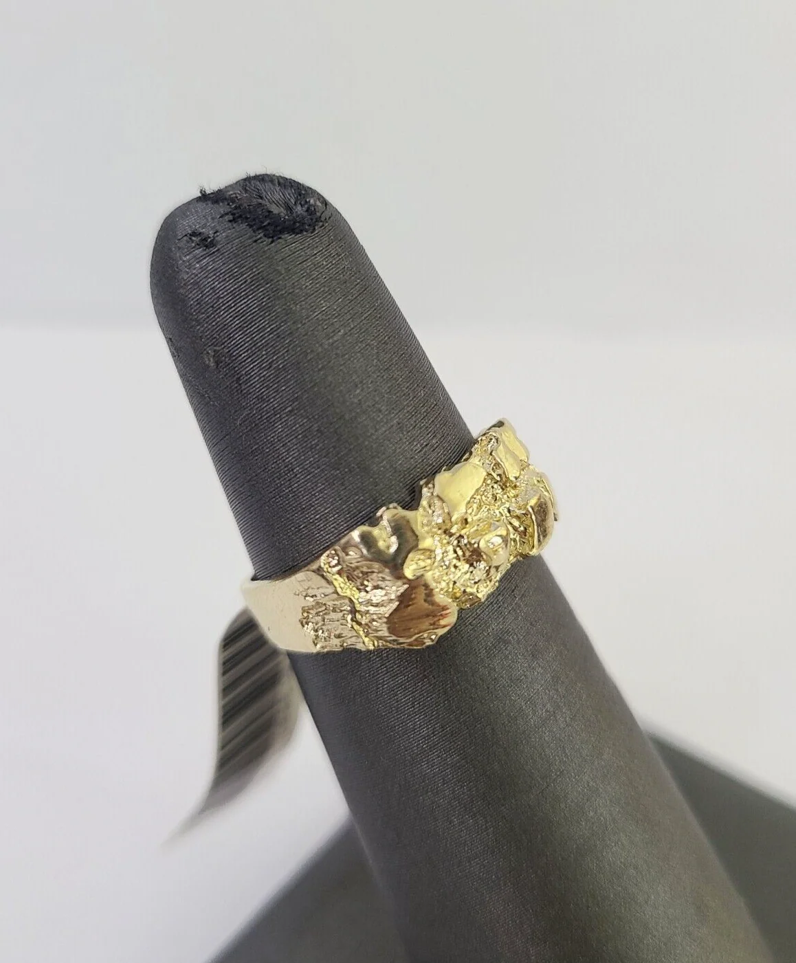 Real 10k Nugget Ring Yellow Gold Casual Ring 10kt Genuine All Sizes - Image 4