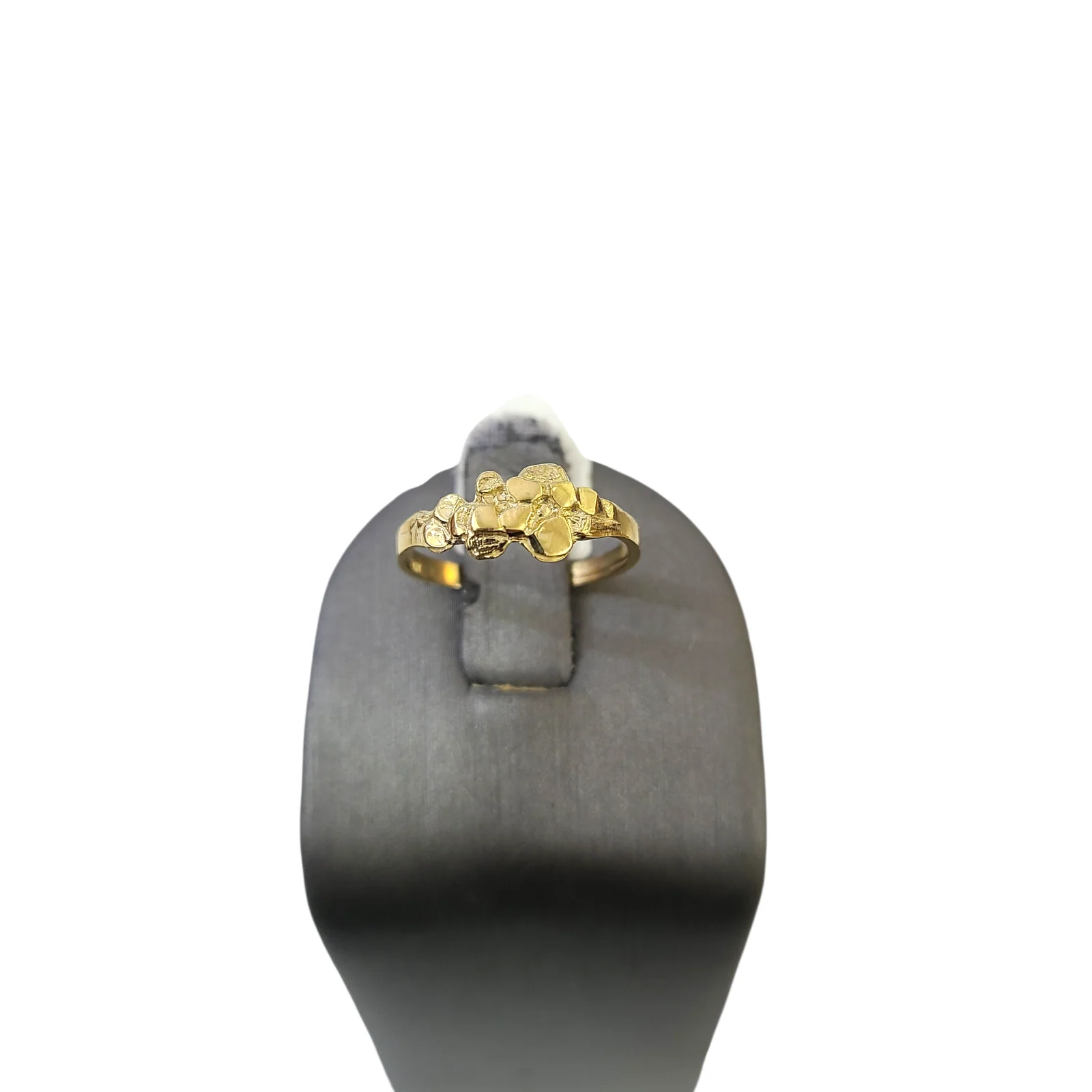 Real 10k Nugget Ring Yellow Gold Women 10Kt Genuine - Image 3