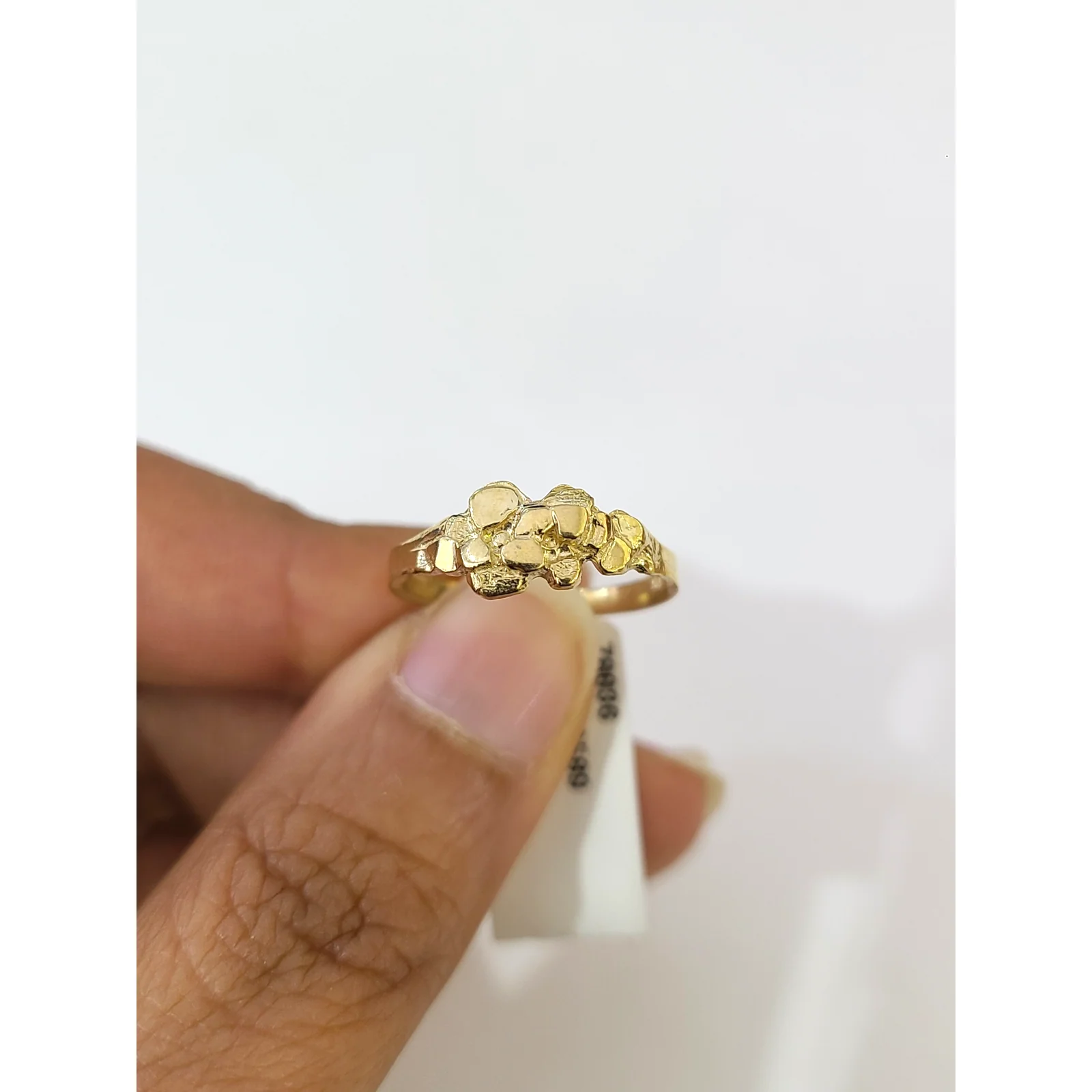 Real 10k Nugget Ring Yellow Gold Women 10Kt Genuine - Image 7