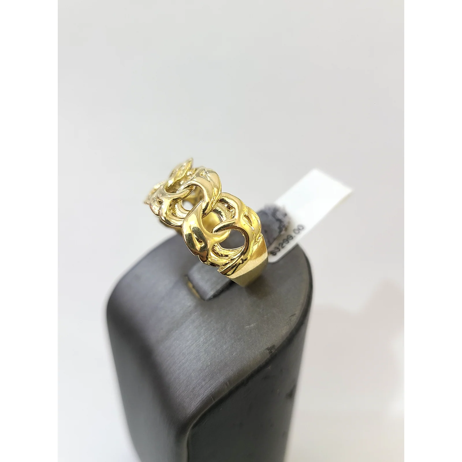 Real 10k Nugget Ring Yellow Gold Women 10Kt Genuine - Image 4