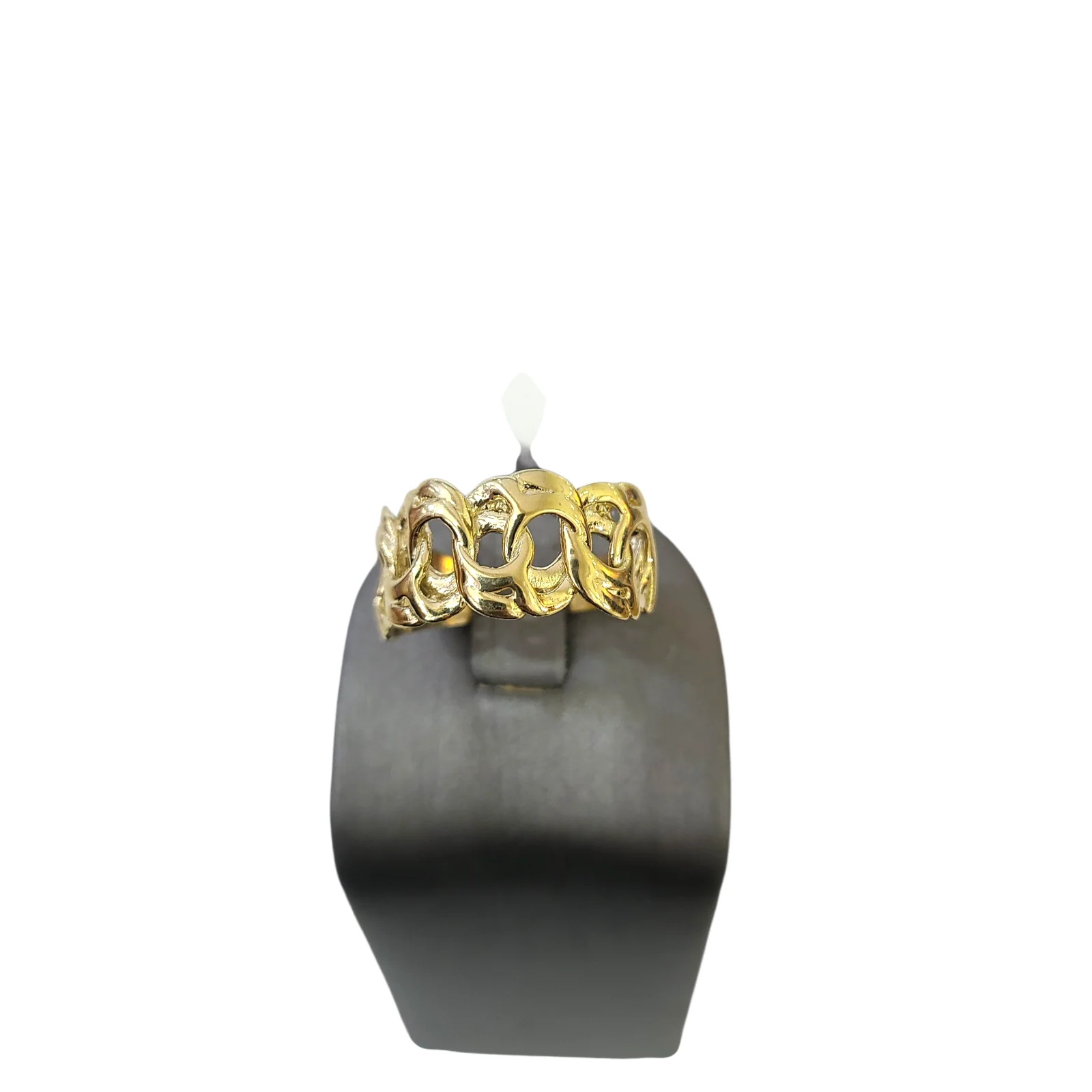 Real 10k Nugget Ring Yellow Gold Women 10Kt Genuine - Image 5