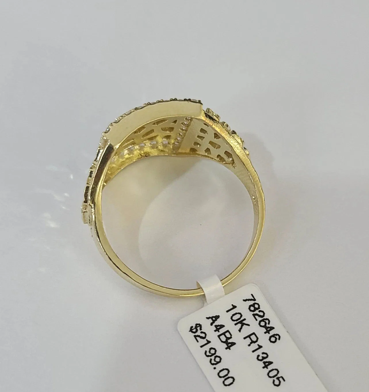 Real 10k Nugget Ring Yellow Gold Women Men Genuine 10Kt - Image 2
