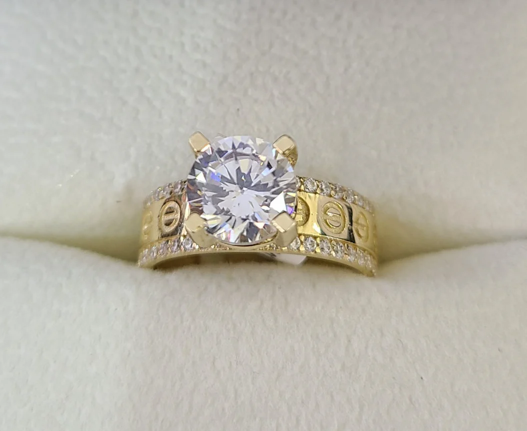 Real 10k Ring Engagement Yellow Gold Men Women Genuine Ring Sizes 6,7,8,9,10,11 & 12 - Image 6