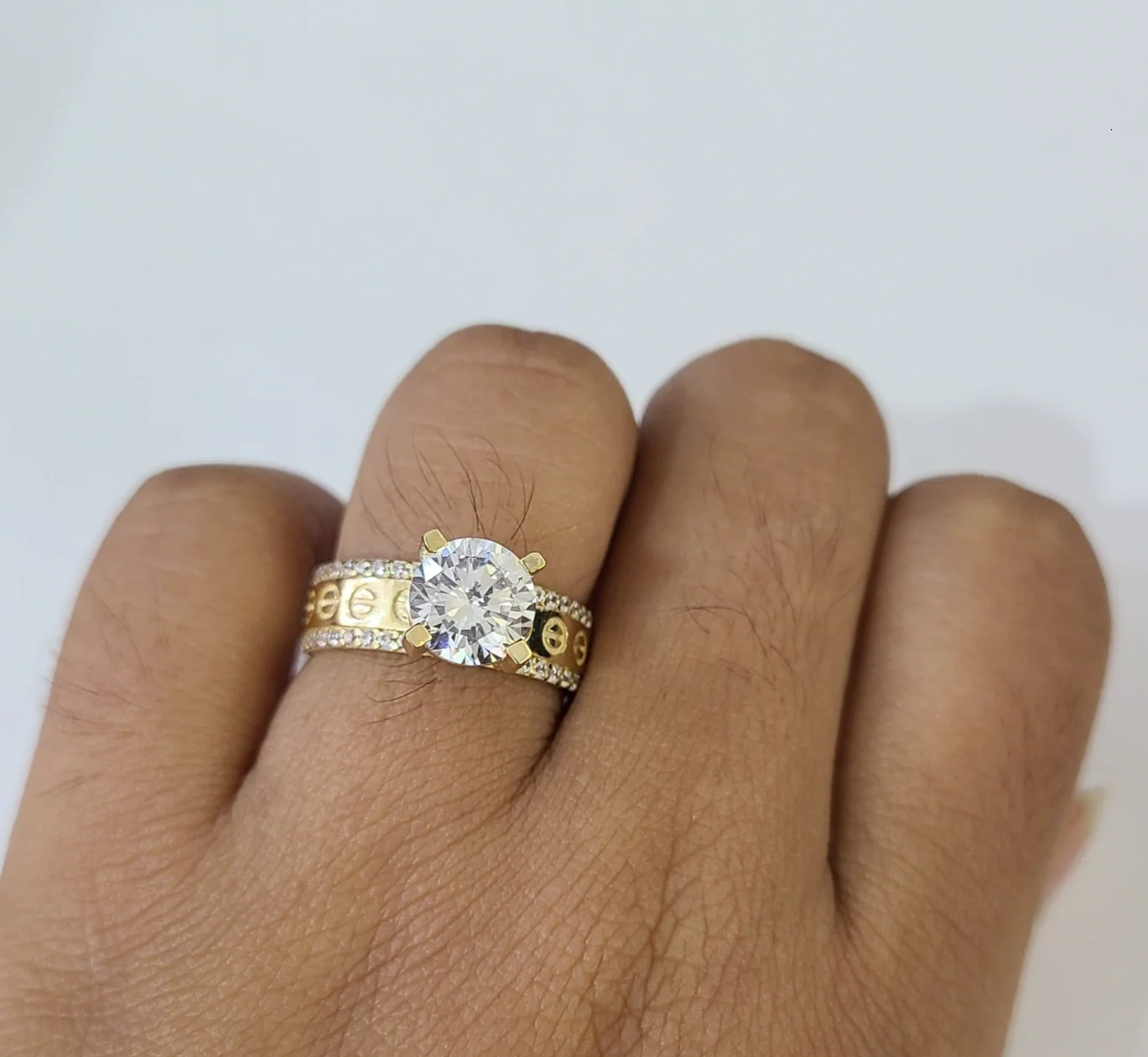 Real 10k Ring Engagement Yellow Gold Men Women Genuine Ring Sizes 6,7,8,9,10,11 & 12 - Image 7