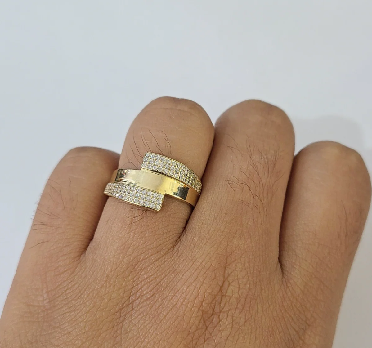 Real 10k Ring Engagement Yellow Gold Men Women Genuine Ring Sizes 6,7,8,9,10,11 & 12 - Image 2