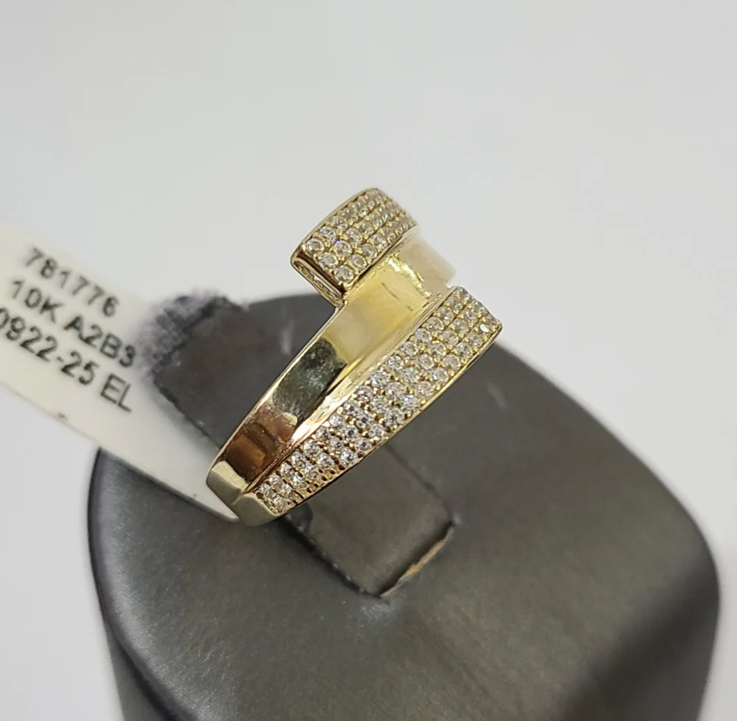 Real 10k Ring Engagement Yellow Gold Men Women Genuine Ring Sizes 6,7,8,9,10,11 & 12 - Image 4