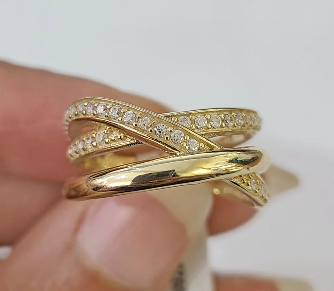 Real 10k Ring Engagement Yellow Gold Men Women Genuine Ring Sizes 6,7,8,9,10,11 & 12 - Image 3
