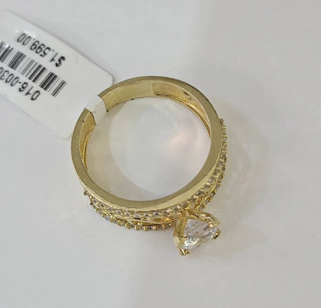 Real 10k Ring Engagement Yellow Gold Men Women Genuine Ring Sizes 6,7,8,9,10,11 & 12 - Image 5