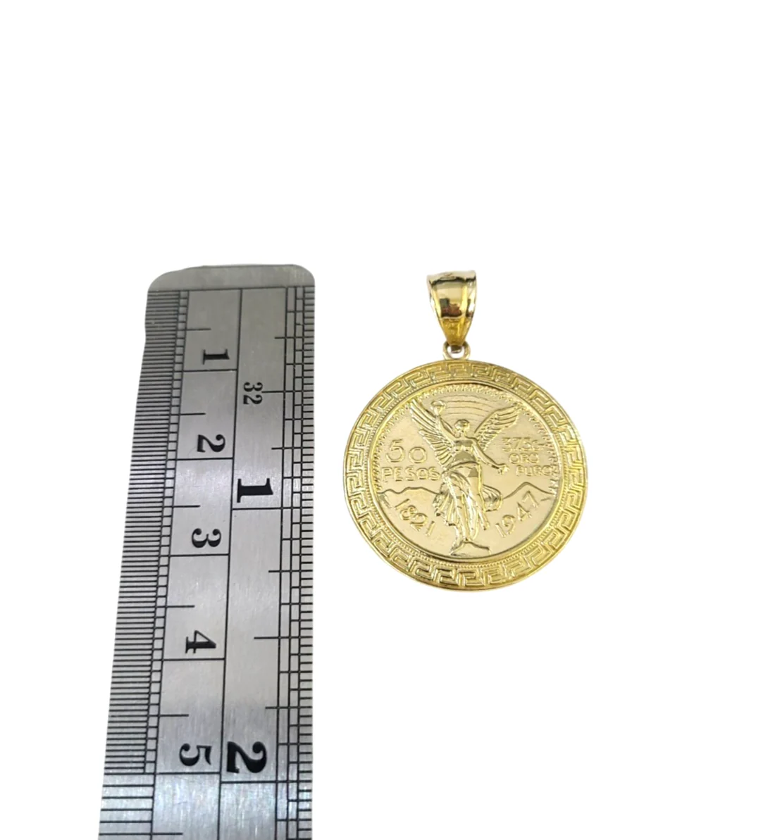 Real 10k Rope Chain Centenario 50 Pesos Charm Necklace SET 4mm 18"-24" Pendant - Image 3