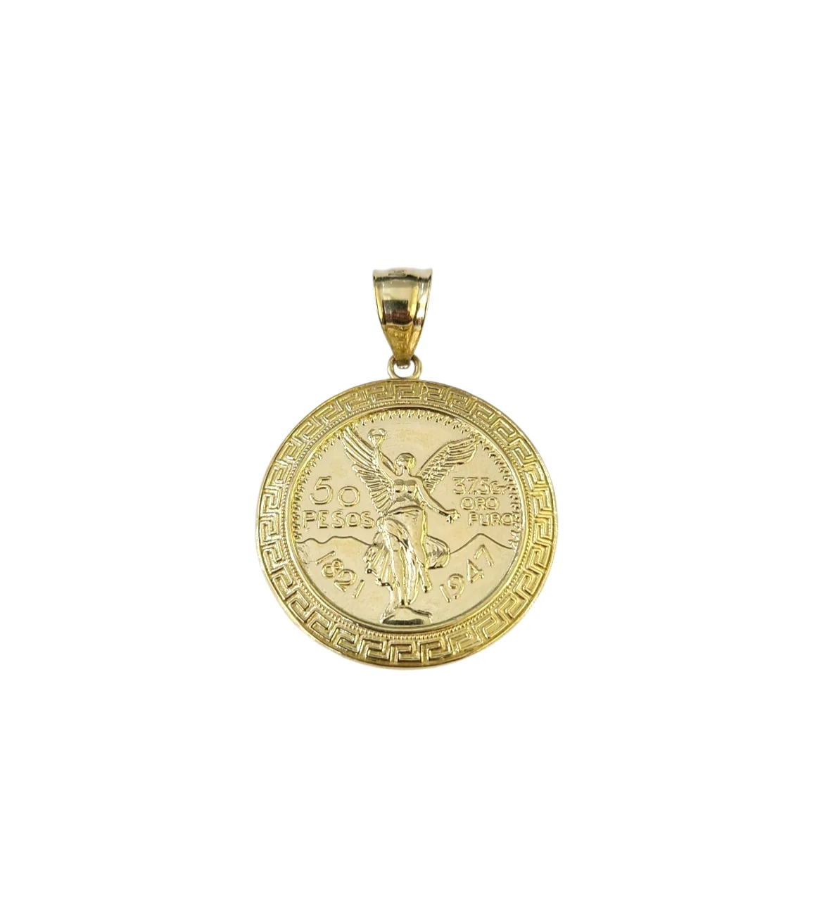 Real 10k Rope Chain Centenario 50 Pesos Charm Necklace SET 4mm 18"-24" Pendant - Image 5