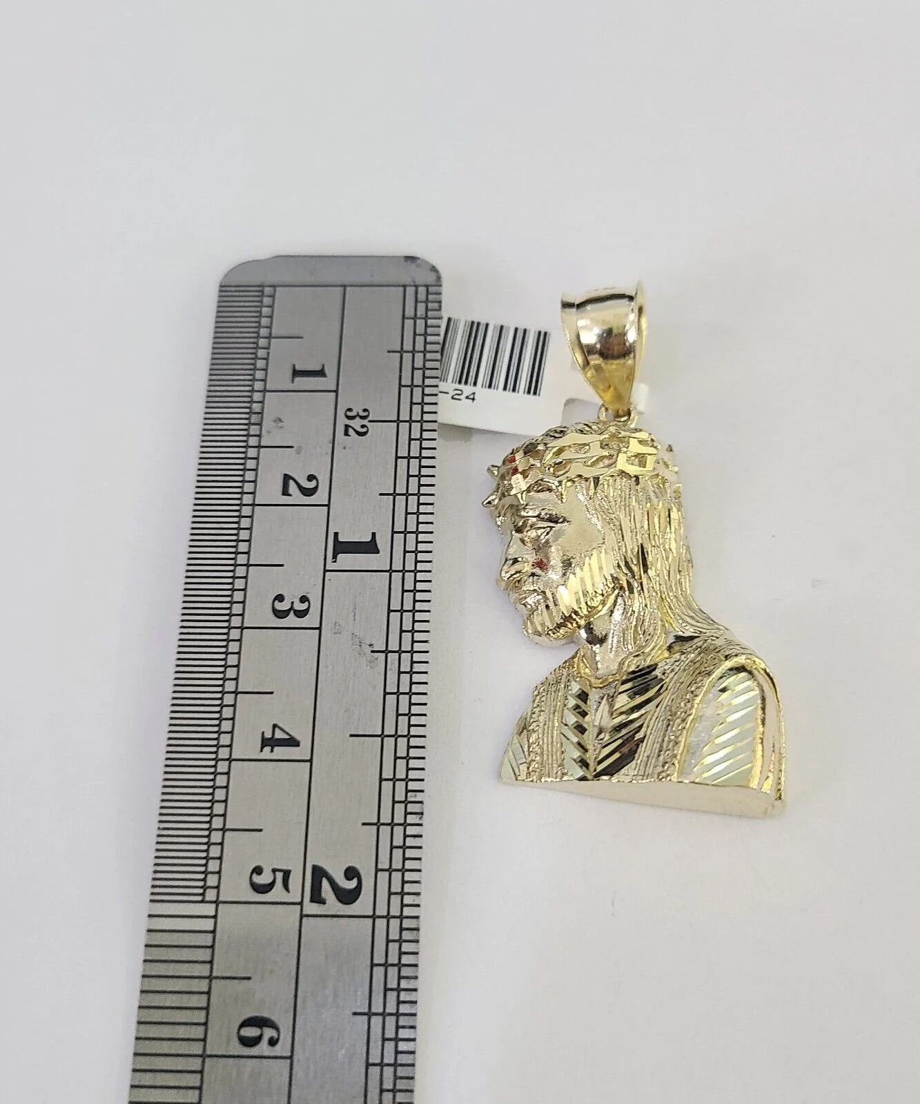 Real 10k Rope Chain Jesus Charm Necklace Pendant Set 5mm 20"-30" Inch Gold - Image 3