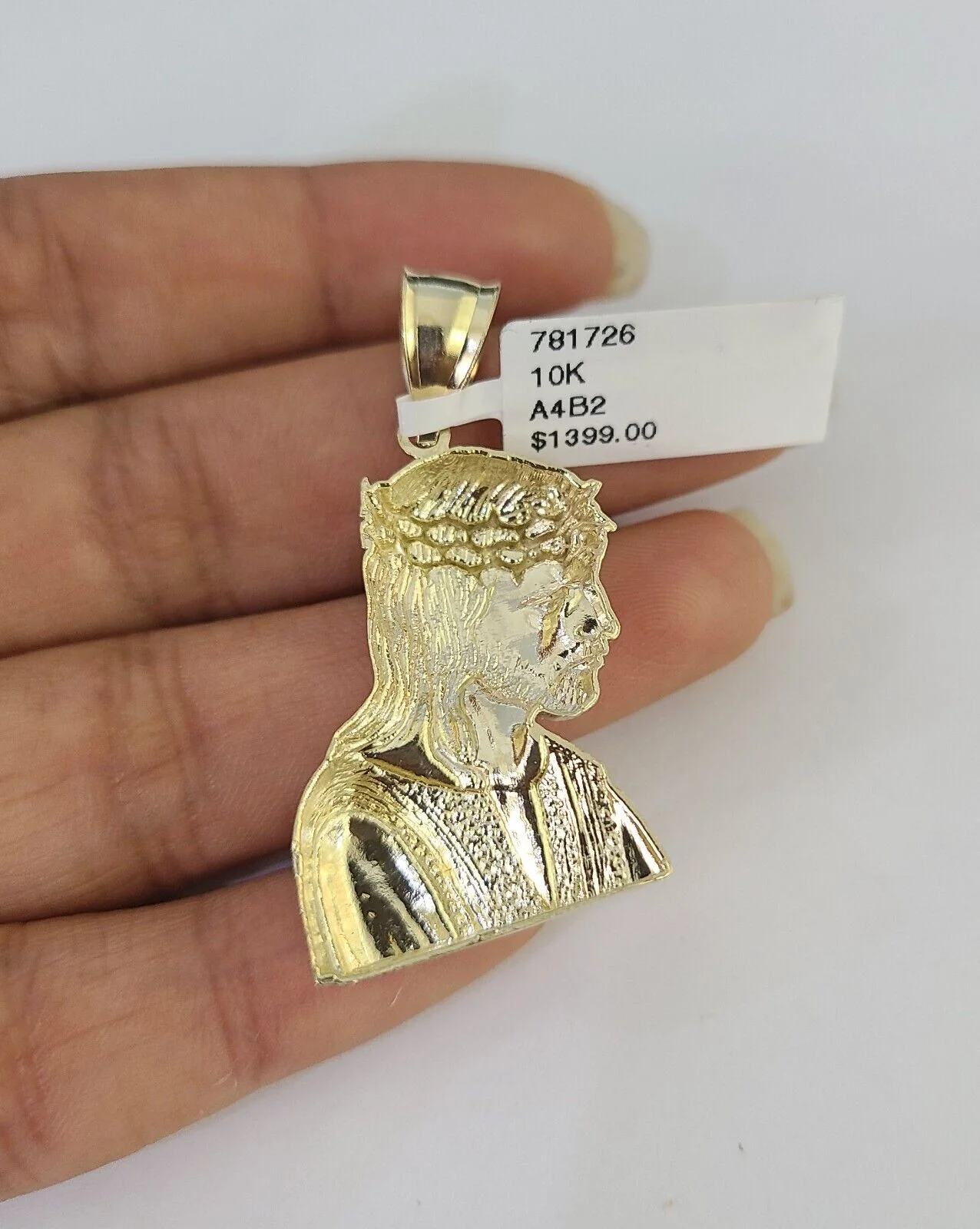 Real 10k Rope Chain Jesus Charm Necklace Pendant Set 5mm 20"-30" Inch Gold - Image 7