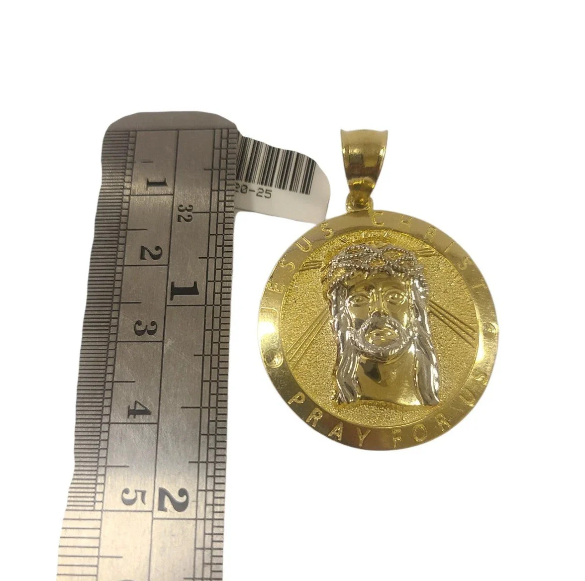Real 10k Rope Chain Jesus Christ Charm Necklace Pendant Set 4mm 20"-30" Gold - Image 5