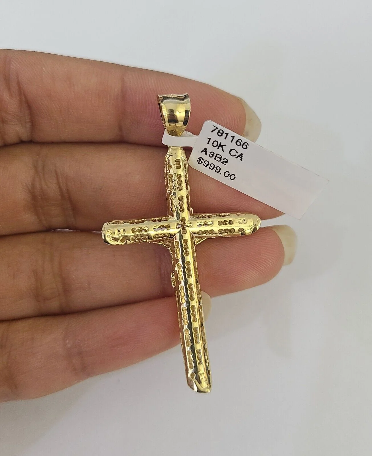 Real 10k Rope Chain Jesus Cross Charm Necklace Pendant Set 5mm 20"-30" Inch Gold - Image 7