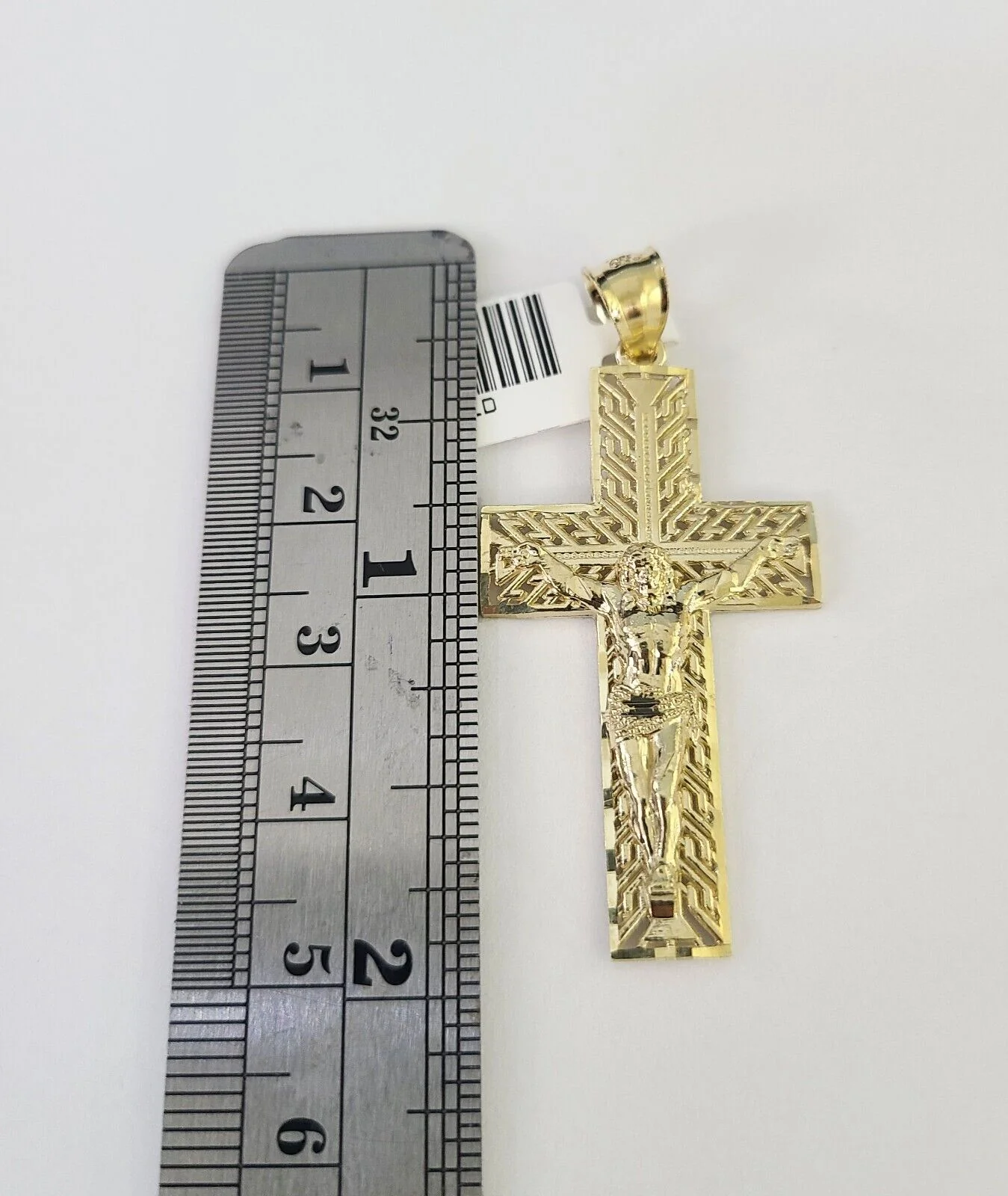 Real 10k Rope Chain Jesus Cross Charm Necklace Pendant Set 5mm 20"-30" Inch Gold - Image 4