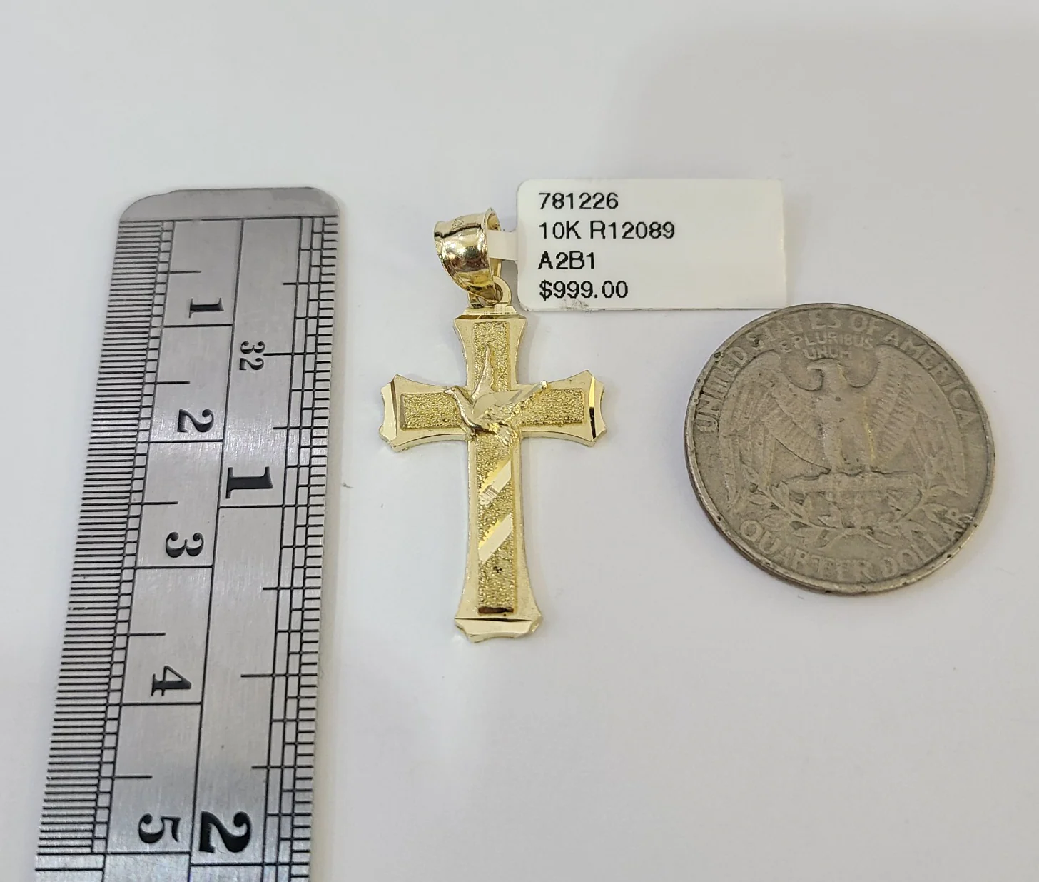 Real 10k Rope Chain Jesus Cross Charm Necklace SET 2mm 18"-28" Pendant - Image 6