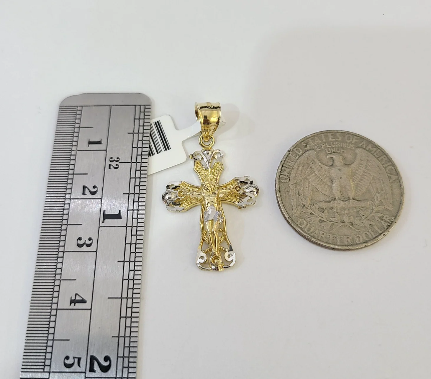 Real 10k Rope Chain Jesus Cross Charm Necklace SET 3mm 18"-28" Pendant - Image 6