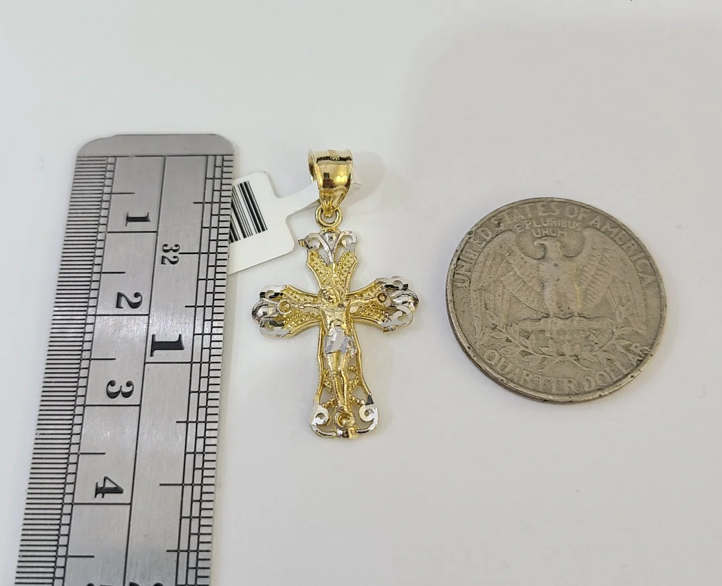 Real 10k Rope Chain Jesus Cross Charm Necklace SET 4mm 18"-28" Pendant - Image 6