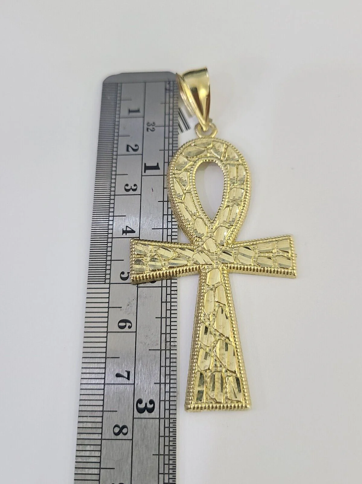Real 10k Rope Chain Jesus Cross Charm Set 7mm 20"-28" Inch Necklace Yellow Gold - Image 4