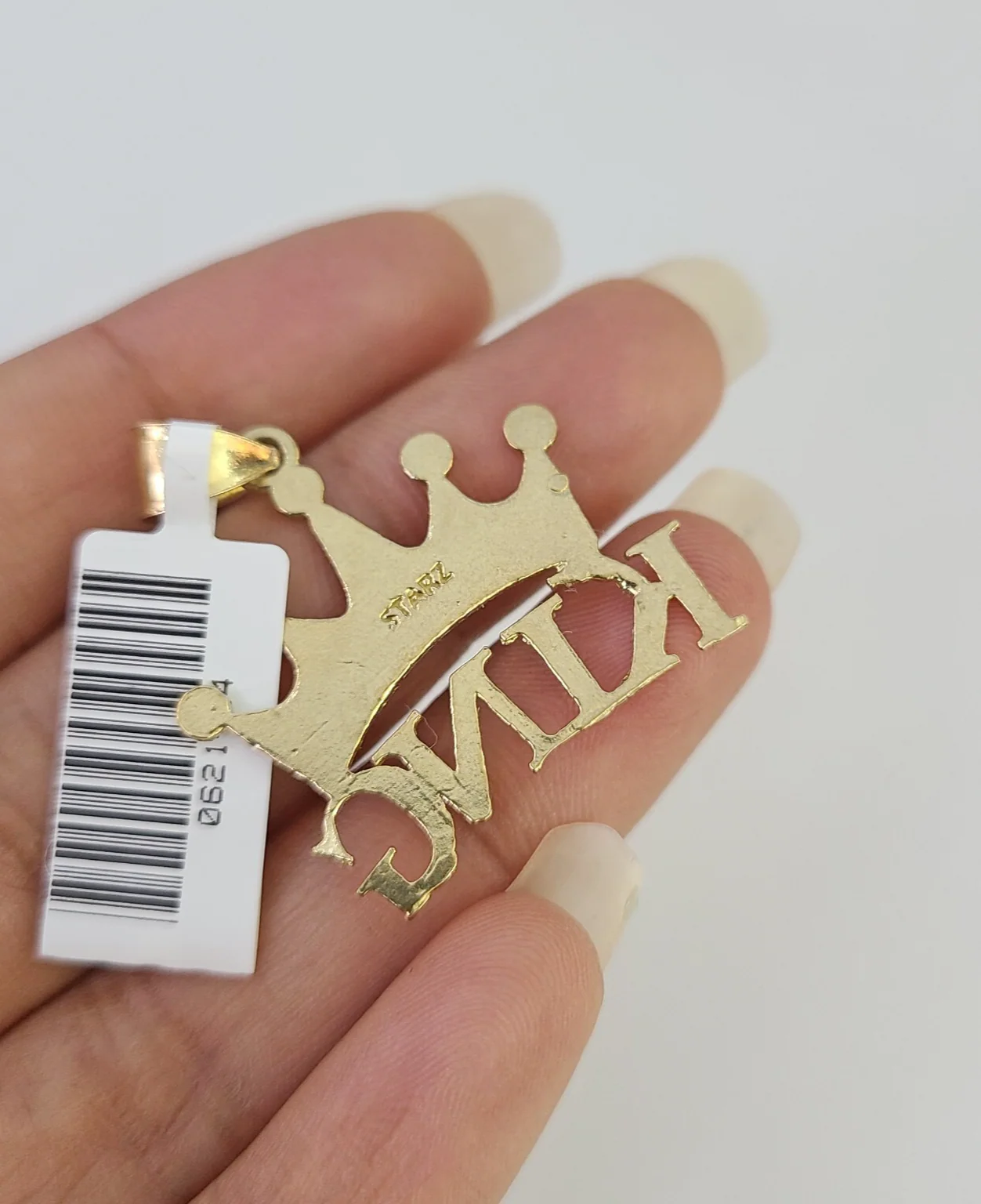 REAL 10k Rope Chain King Crown Charm Pendant 3mm Necklace Set 18"-30" in - Image 7