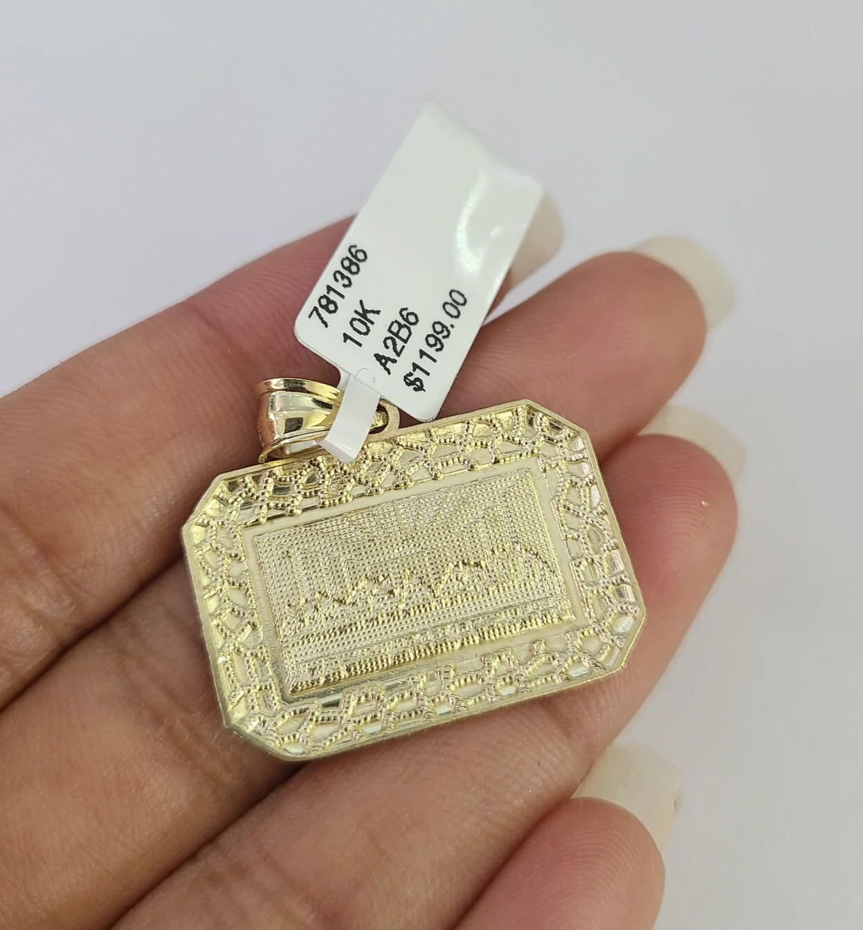 REAL 10k Rope Chain Last Supper Charm Pendant 3mm Necklace Set 18"-30" in - Image 7