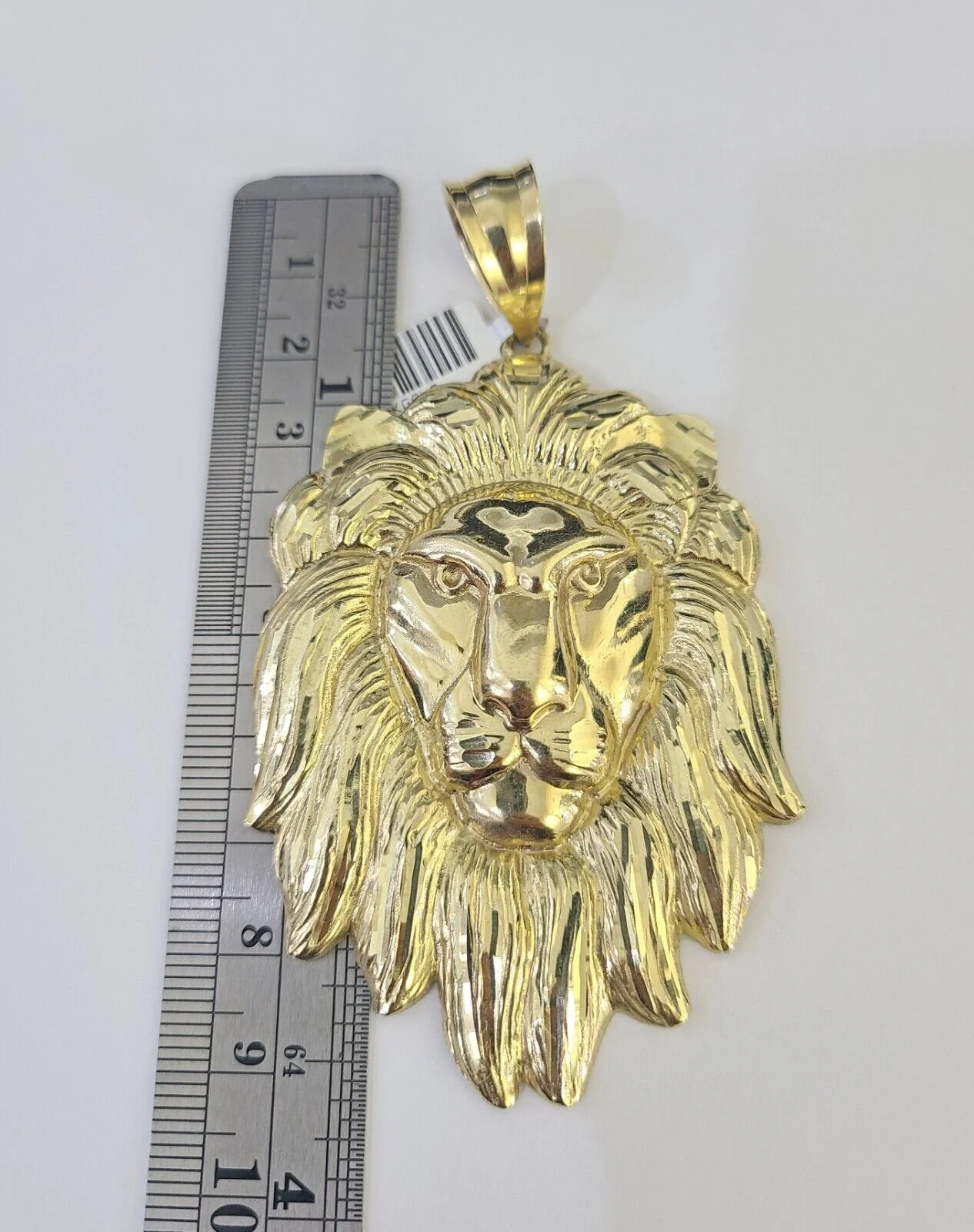 Real 10k Rope Chain Lion Head Charm Set 8mm 20"-30" Inch Necklace Yellow Gold - Image 4