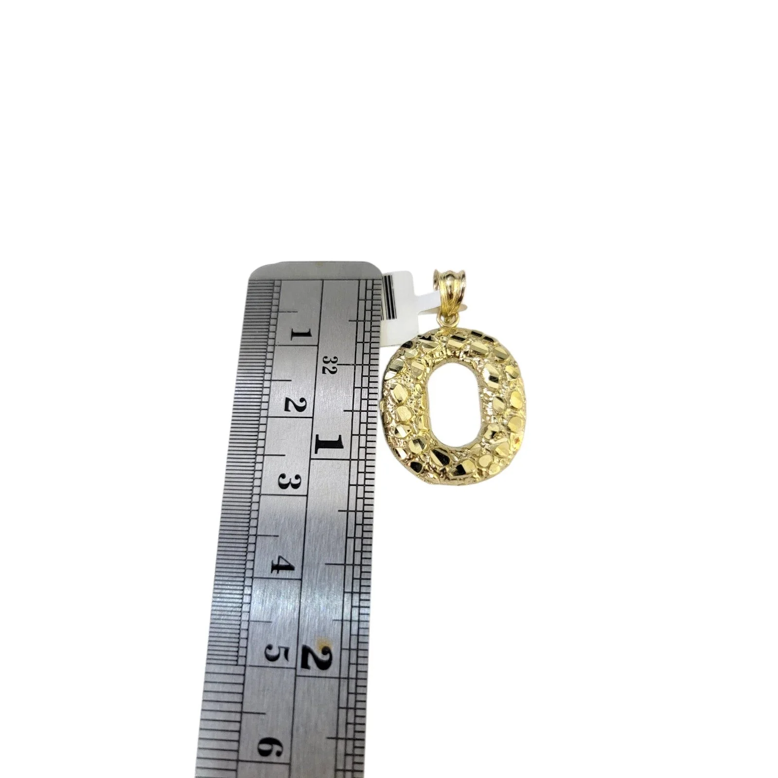 Real 10k Rope Chain O Initial Charm 3mm 18"-28" Necklace Nugget Set Pendant Gold - Image 5