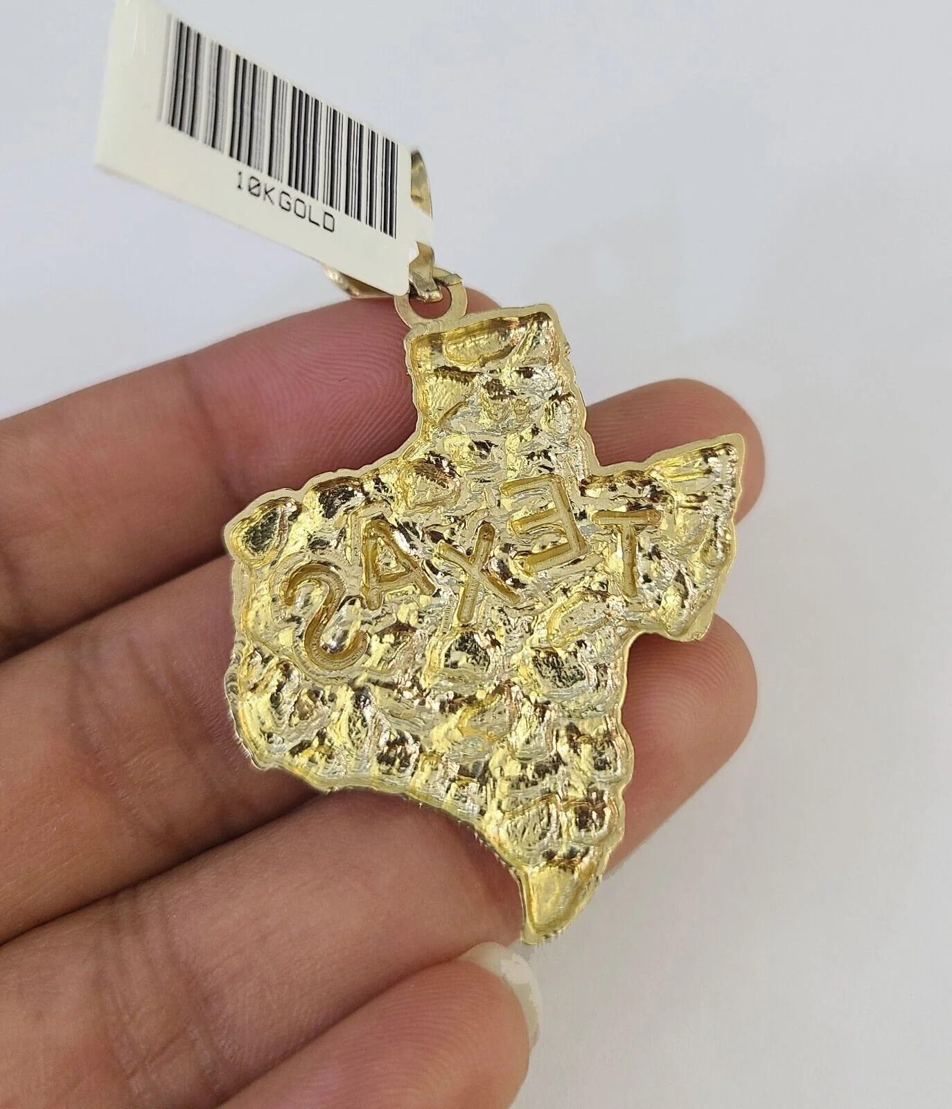 Real 10k Rope Chain Texas Map Charm Set 7mm 20"-28" Inch Necklace Gold - Image 7