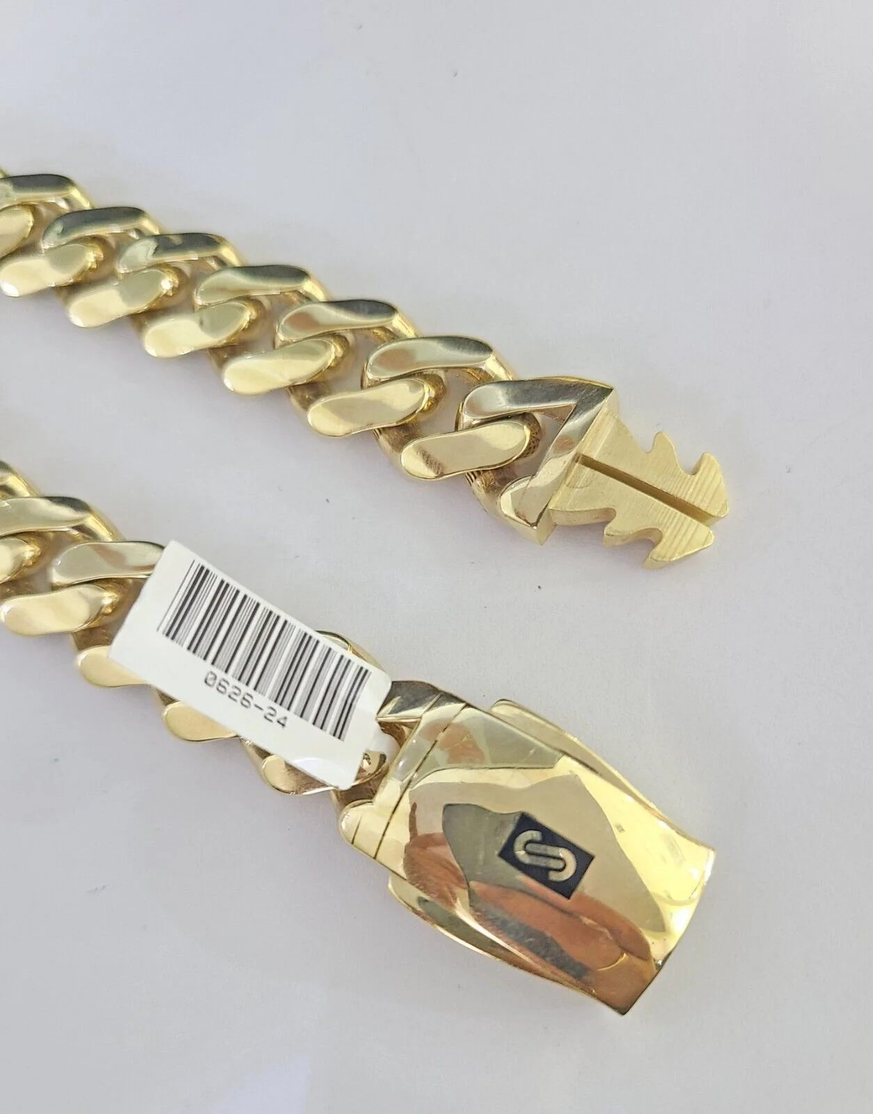 Real 10K Royal Monaco Bracelet Yellow Gold 9" Box Clasp 15mm Genuine - Image 6