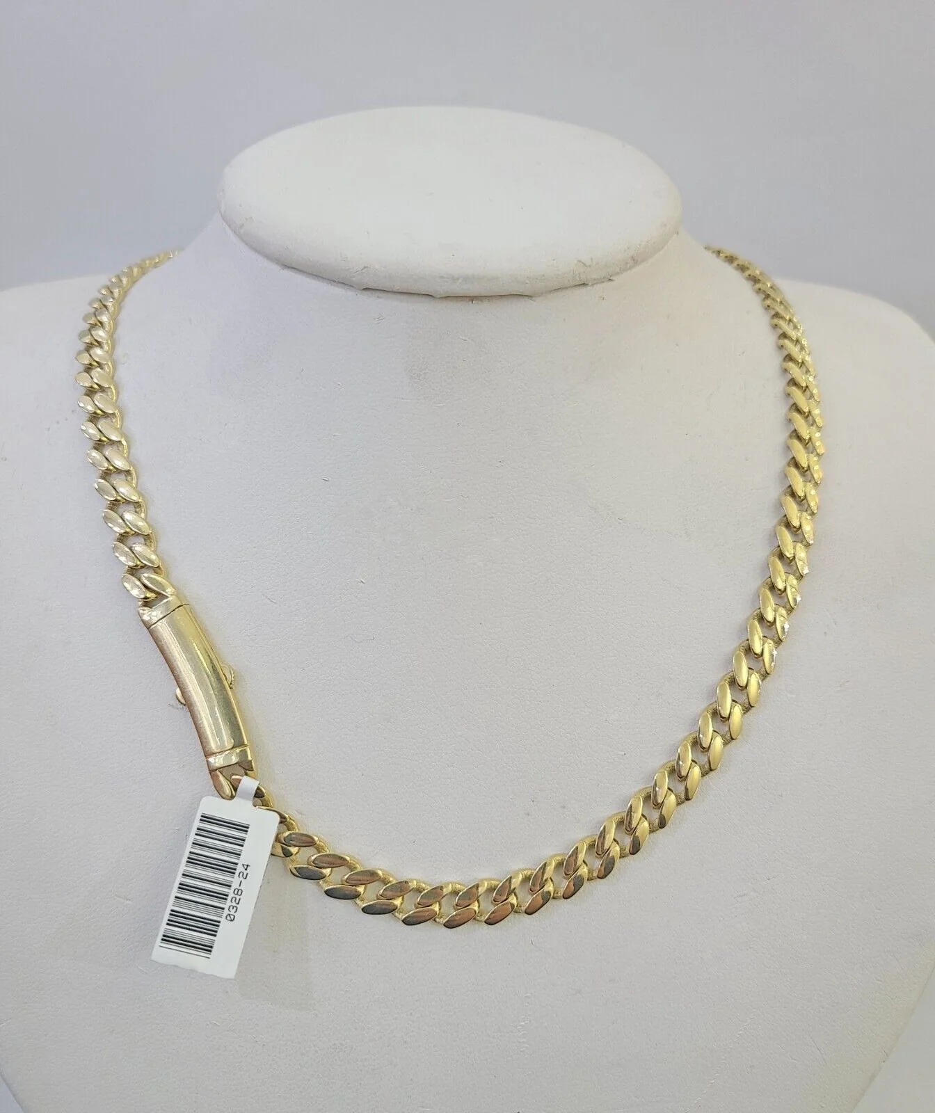 Real 10k Royal Monaco Chain 6mm 20 inches Yellow Gold Necklace Men Women - Image 3