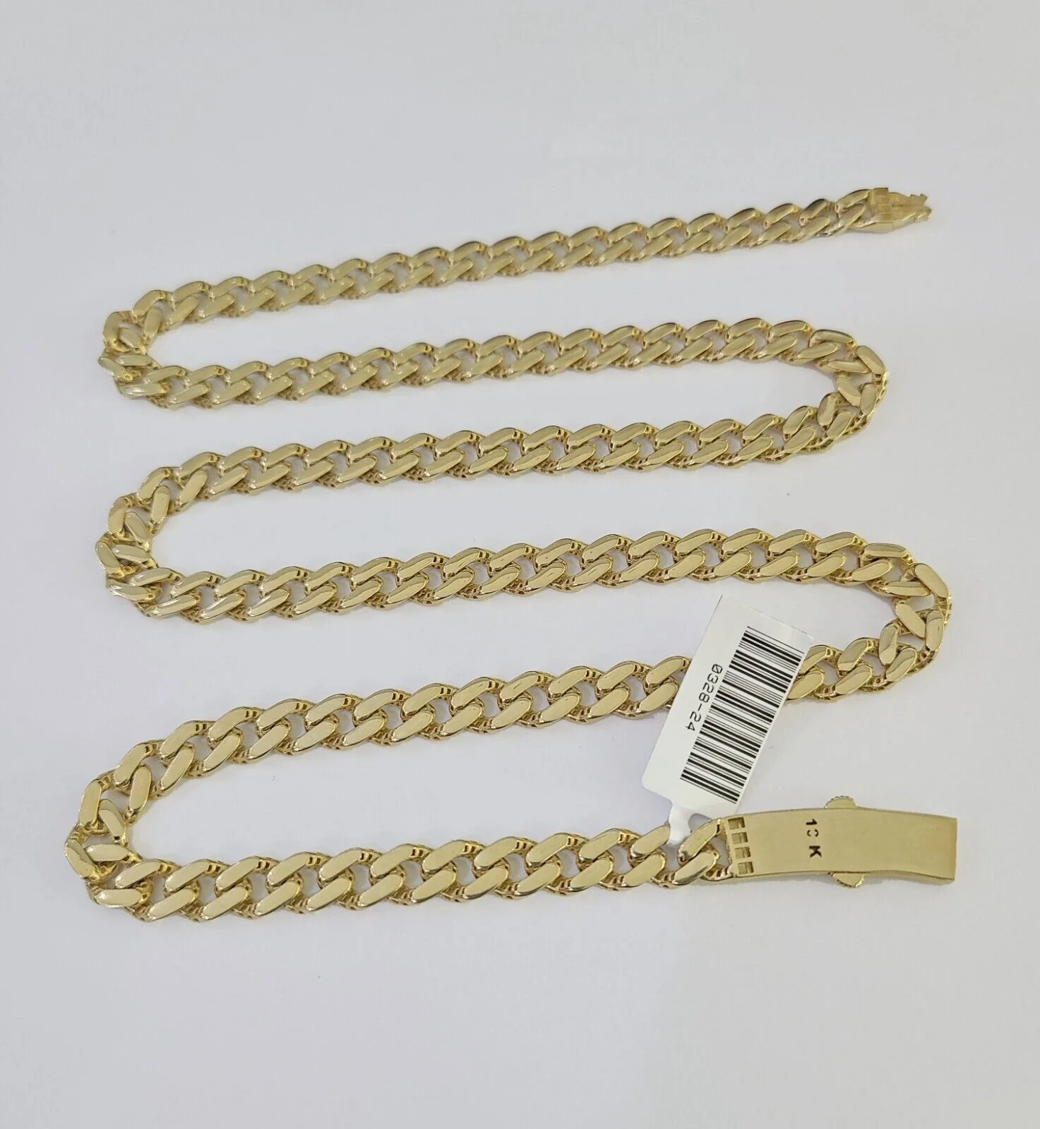 Real 10k Royal Monaco Chain 6mm 24 inches Yellow Gold Necklace Men Women - Image 5