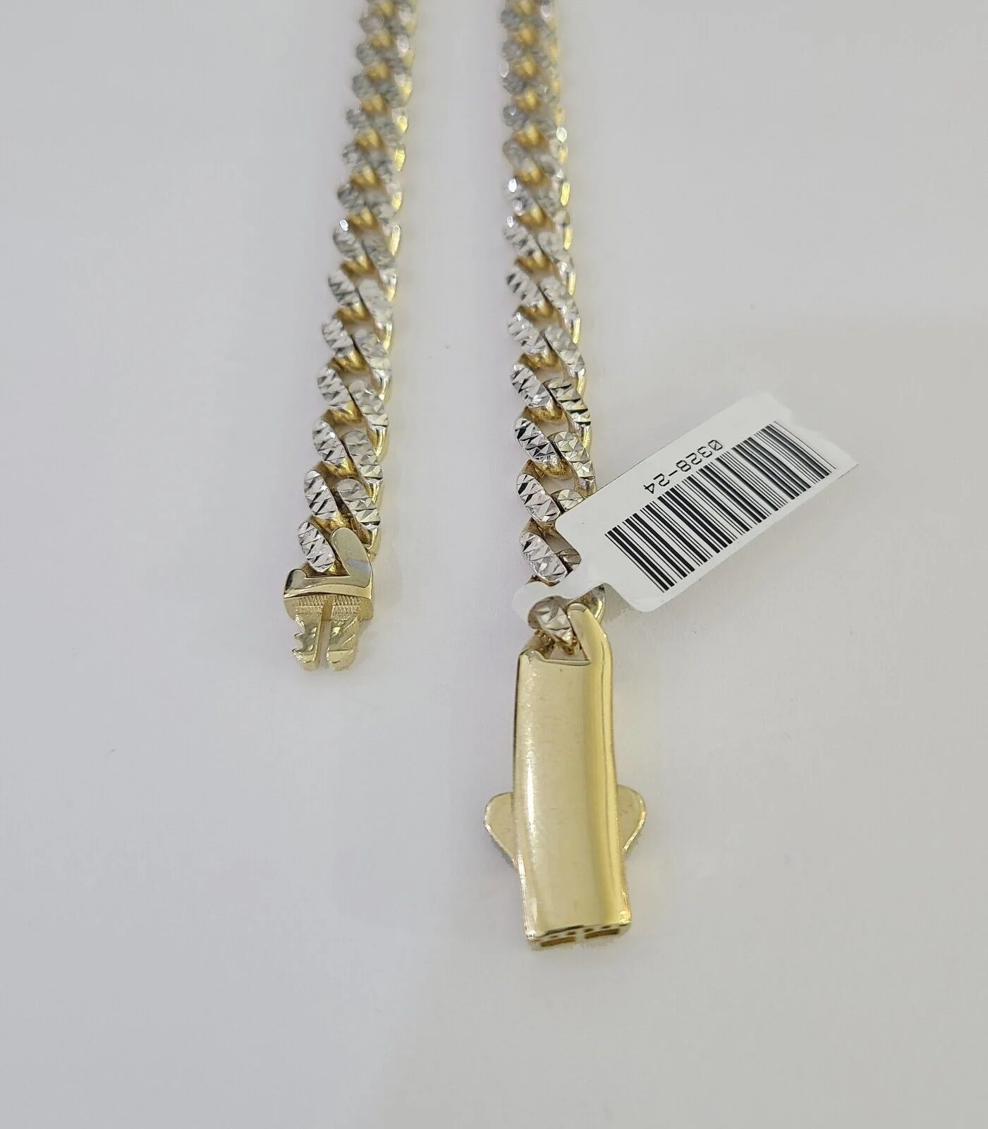 Real 10k Royal Monaco Chain 6mm Diamond Cut 22 inches Yellow Gold Necklace - Image 3